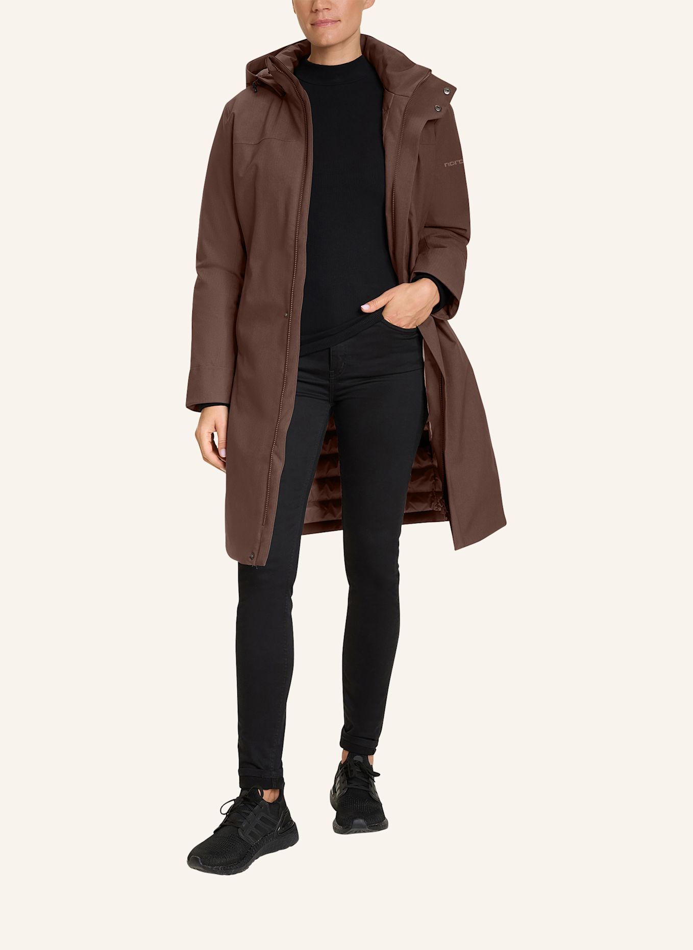 NORDISK TANA Down coat: DARK RED