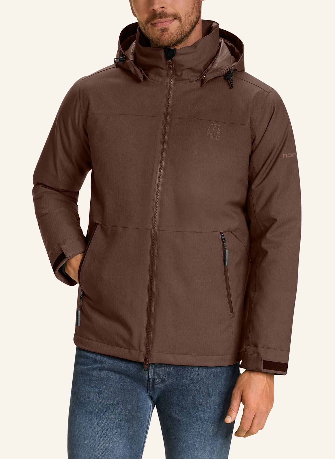 NORDISK Daunenjacke MARTON: DUNKELROT