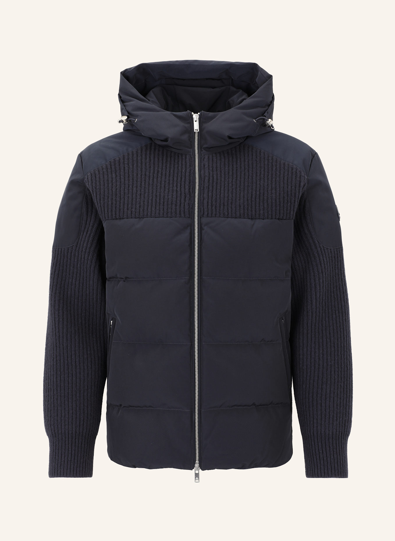 MOOSE KNUCKLES Daunenjacke GLENVALE im Materialmix: DUNKELBLAU