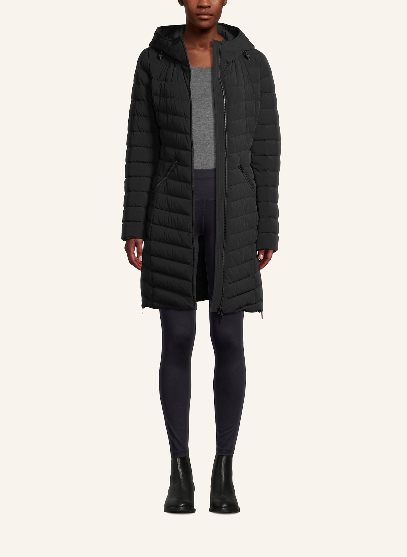 MOOSE KNUCKLES Daunenparka ANDESITE: SCHWARZ