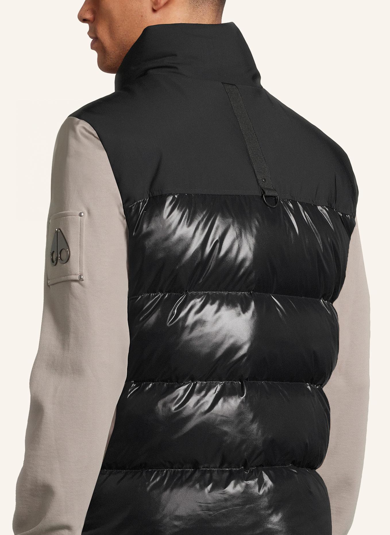 MOOSE KNUCKLES Daunenweste VICTORY PEAK im Materialmix: SCHWARZ
