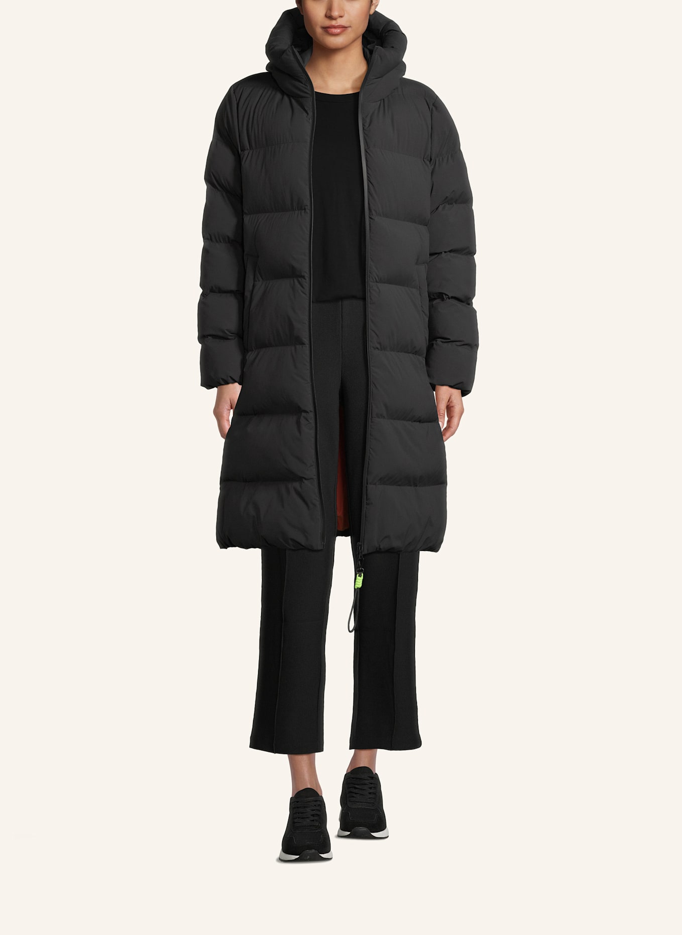 No.1 Como Steppmantel LUZIE: SCHWARZ