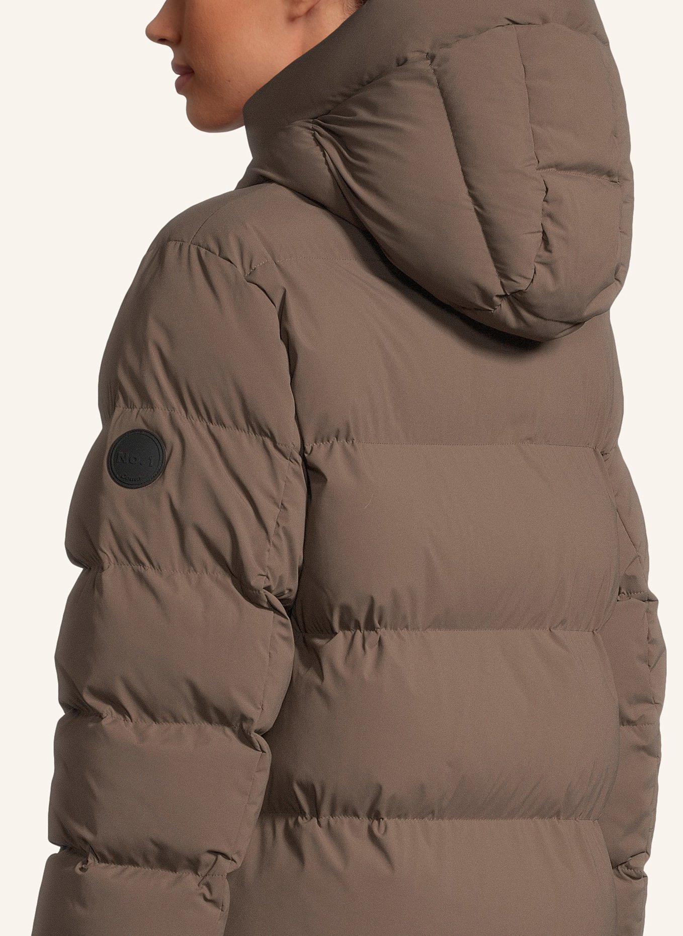 No.1 Como Steppmantel LUZIE: TAUPE