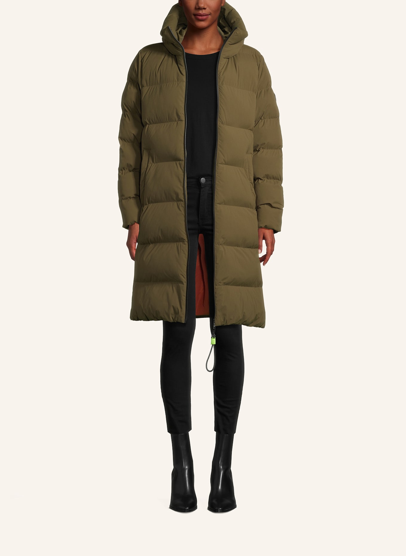 No.1 Como Steppmantel LUZIE: DUNKELGRÜN