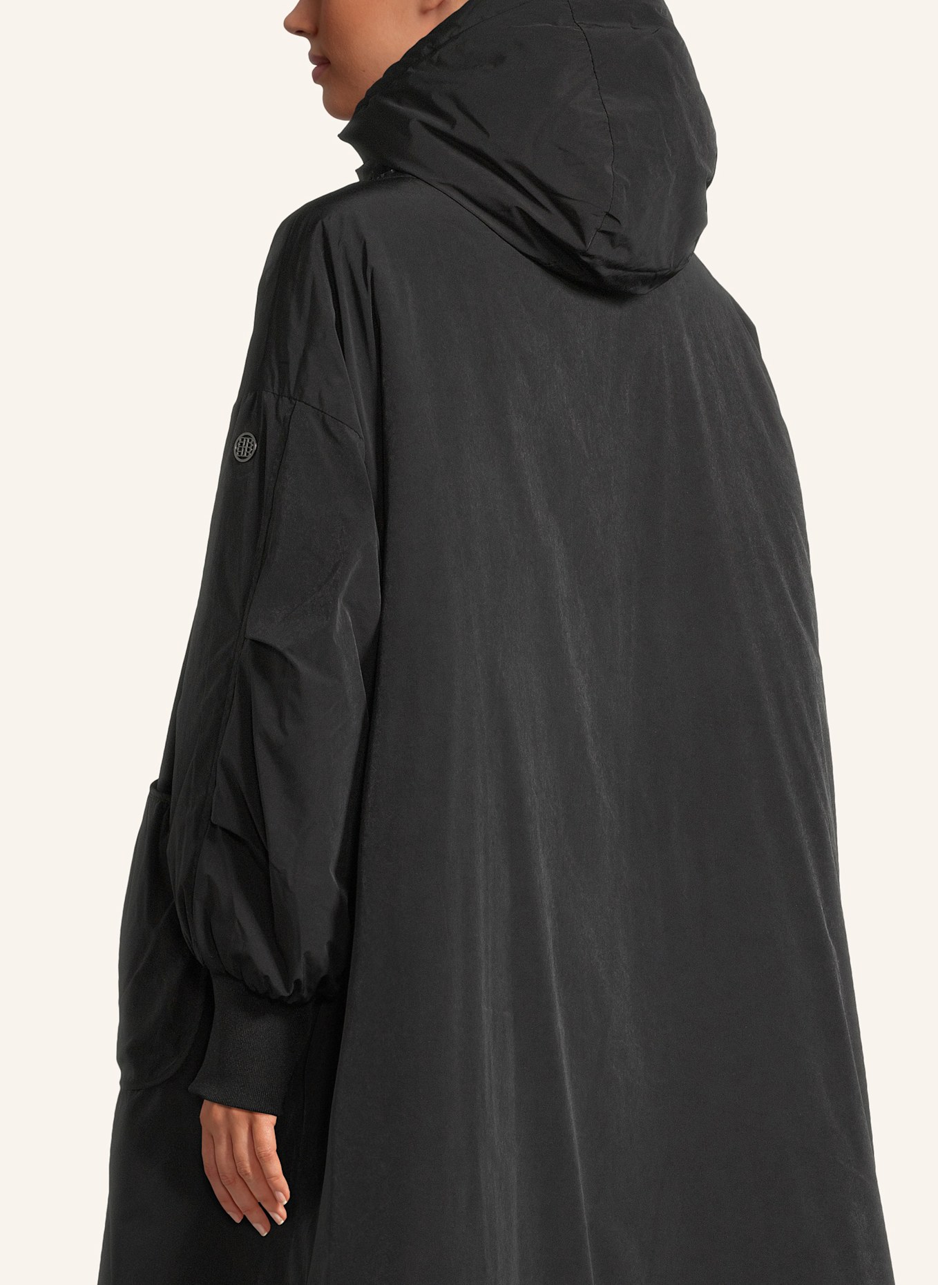 BLONDE No.8 Mantel MILKA zum Wenden: SCHWARZ