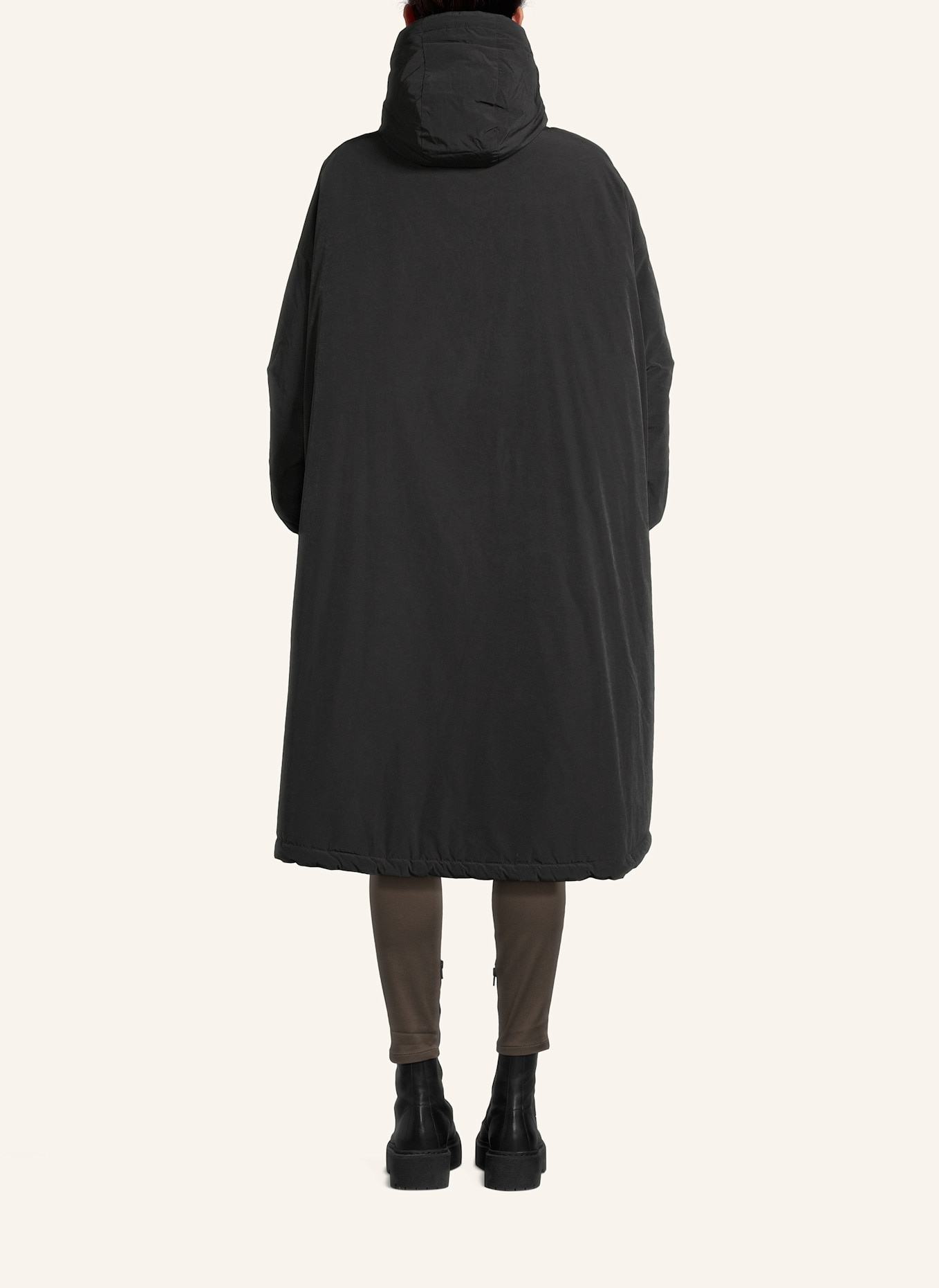 BLONDE No.8 Mantel MILKA zum Wenden: SCHWARZ