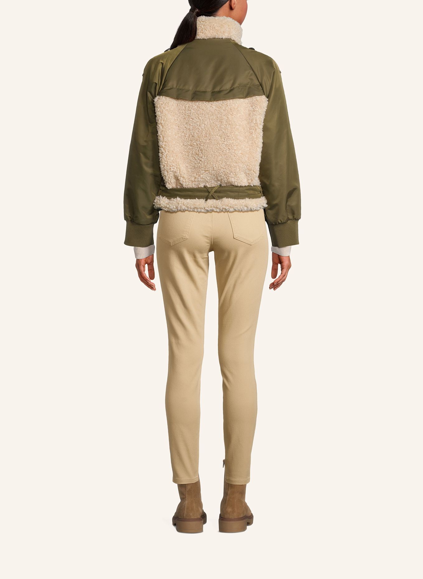 BLONDE No.8 Jacke LONDON im Materialmix: DUNKELGRÜN