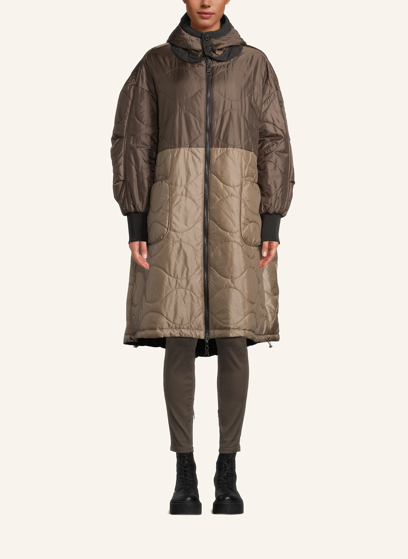 BLONDE No.8 Mantel MILKA zum Wenden: SCHWARZ