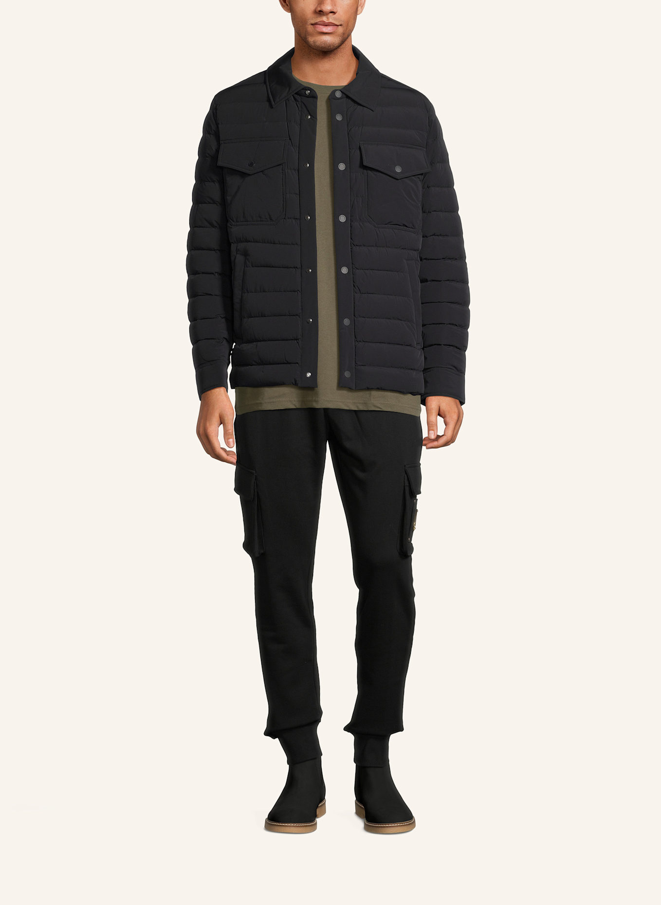 MOOSE KNUCKLES Lightweight-Daunenjacke LENNOX: SCHWARZ