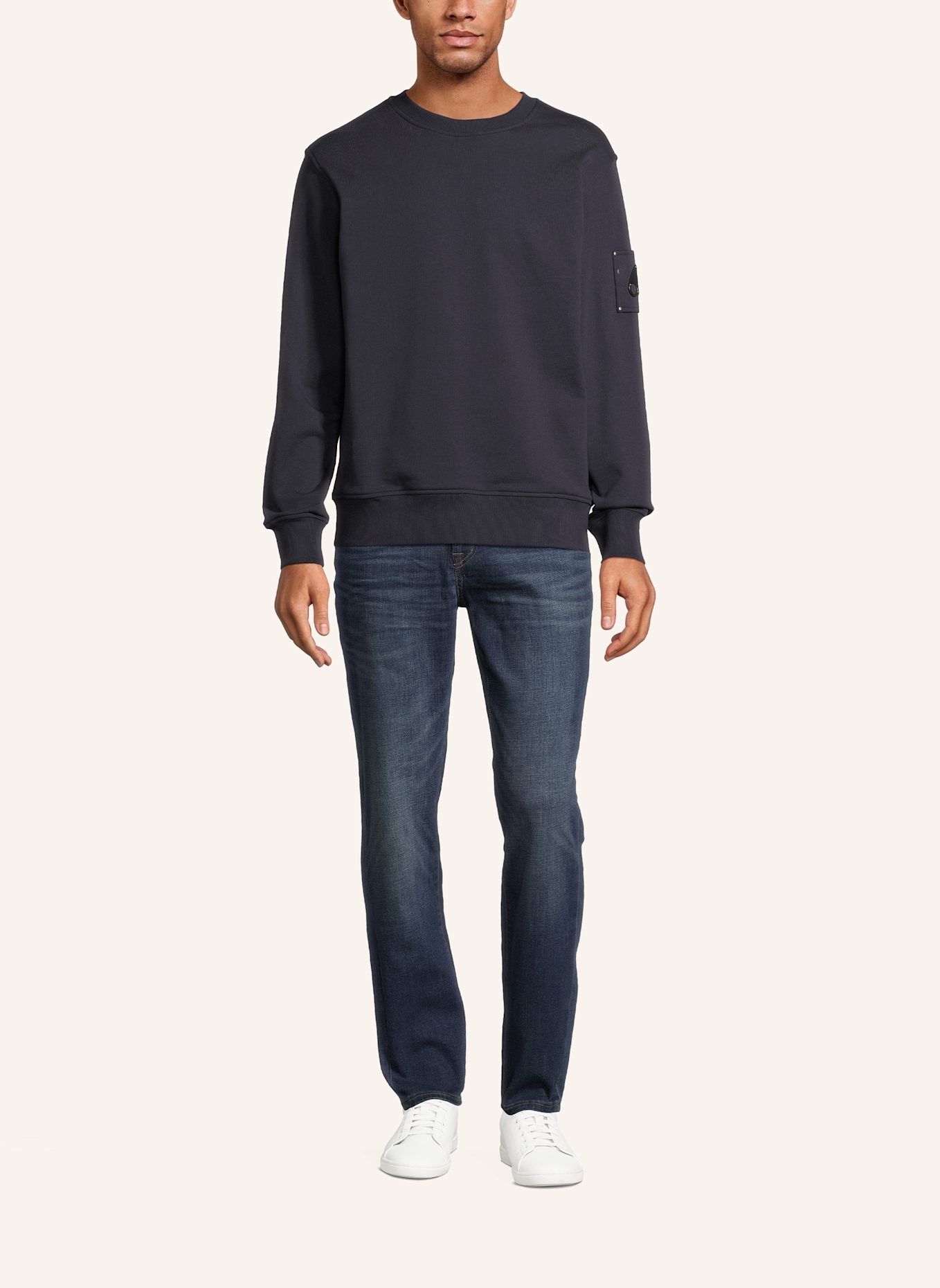 MOOSE KNUCKLES Pullover HARTSFIELD: DUNKELBLAU