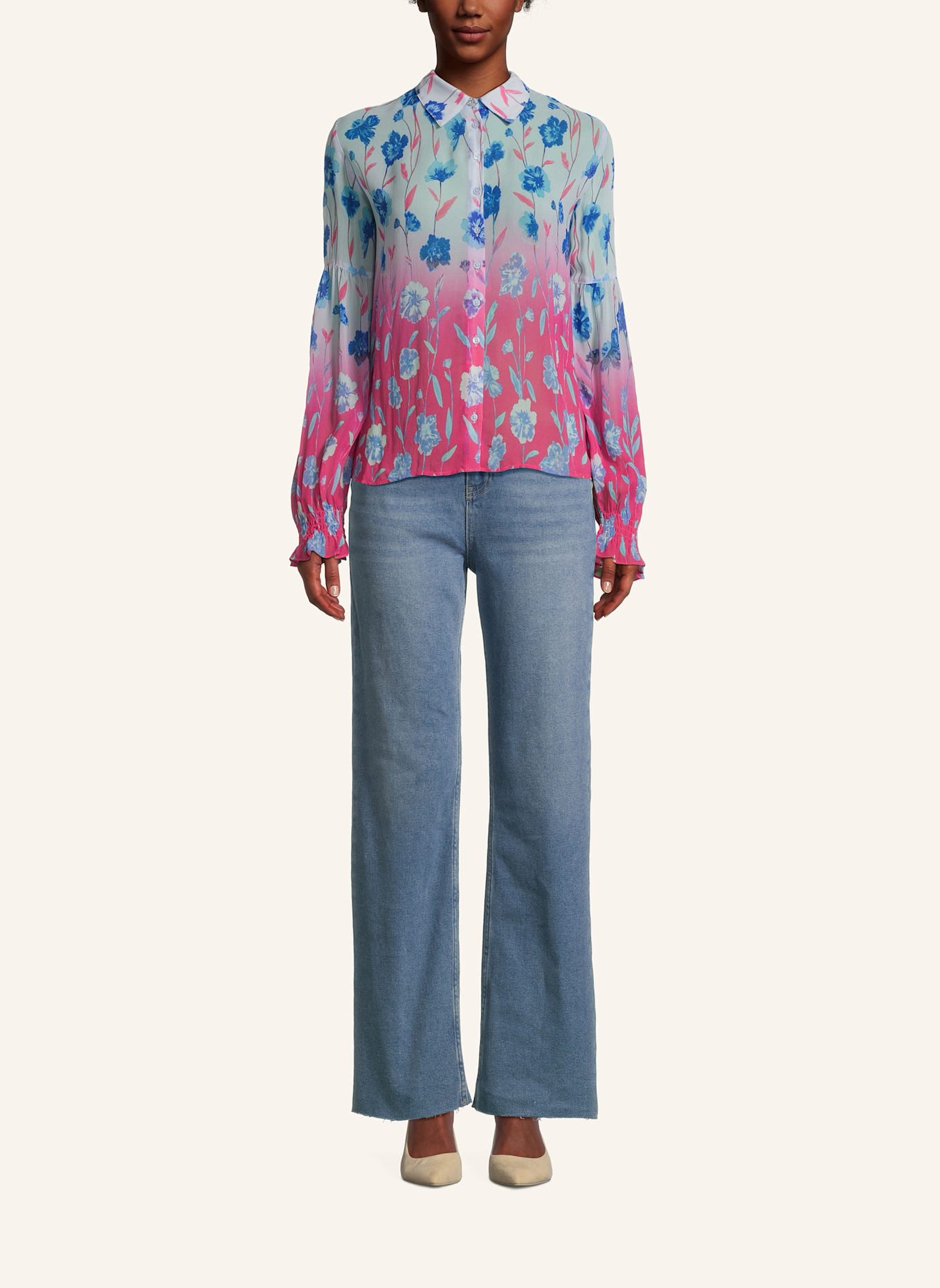 Princess GOES HOLLYWOOD Bluse: PINK/ HELLBLAU