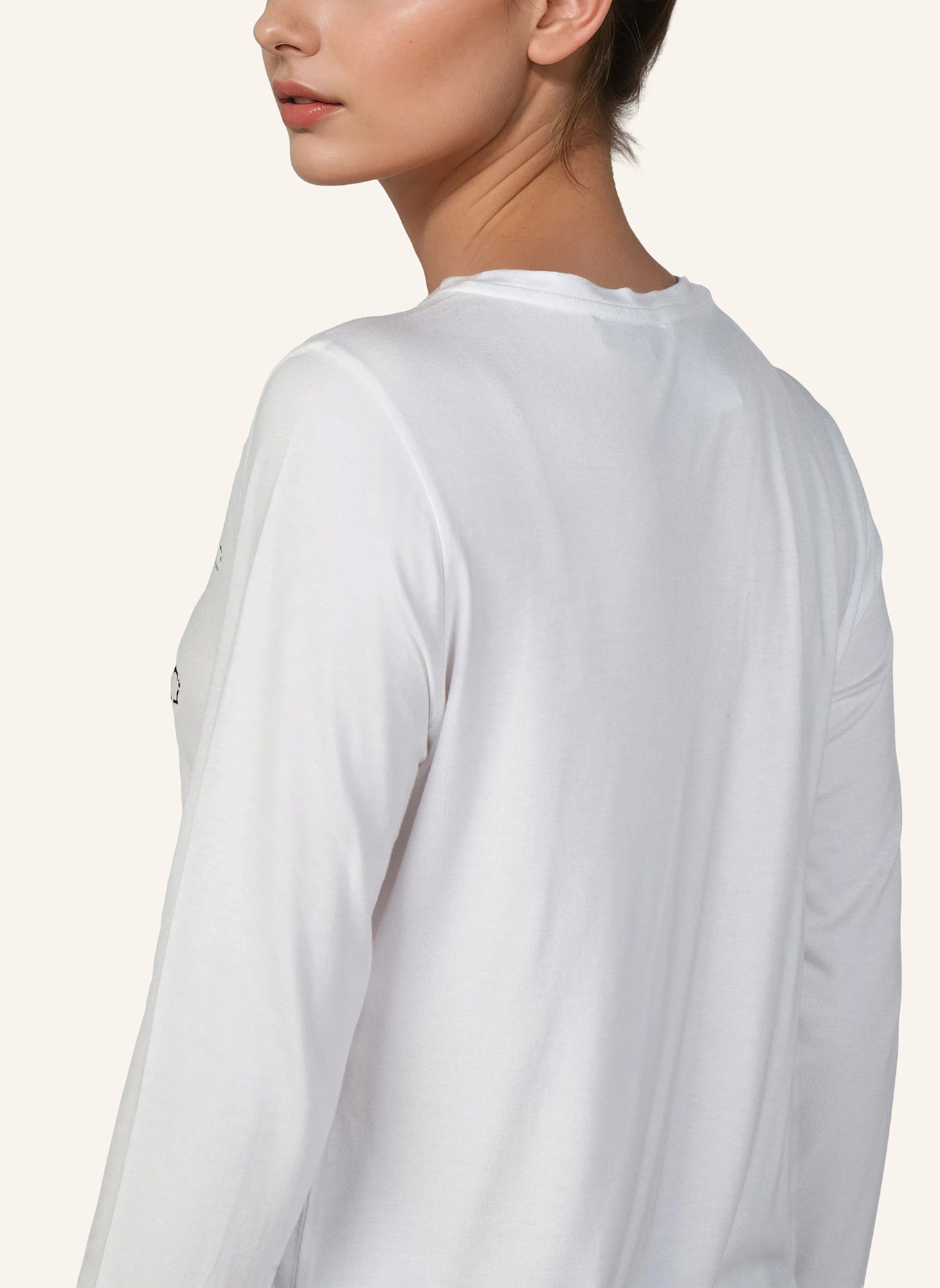 Princess GOES HOLLYWOOD Longsleeve mit Schmucksteinen: WEISS