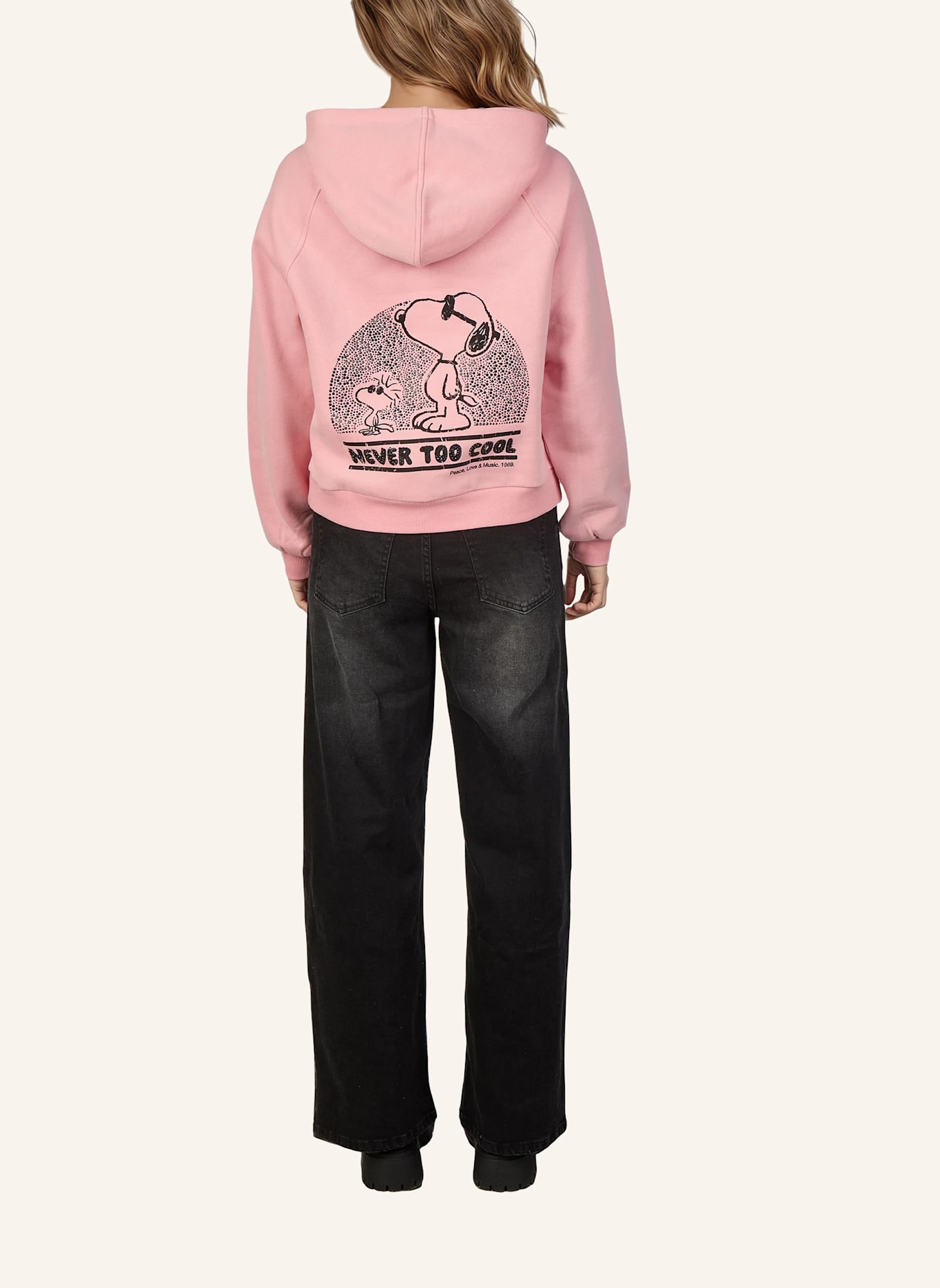 Princess GOES HOLLYWOOD Hoodie mit Schmucksteinen: ROSA