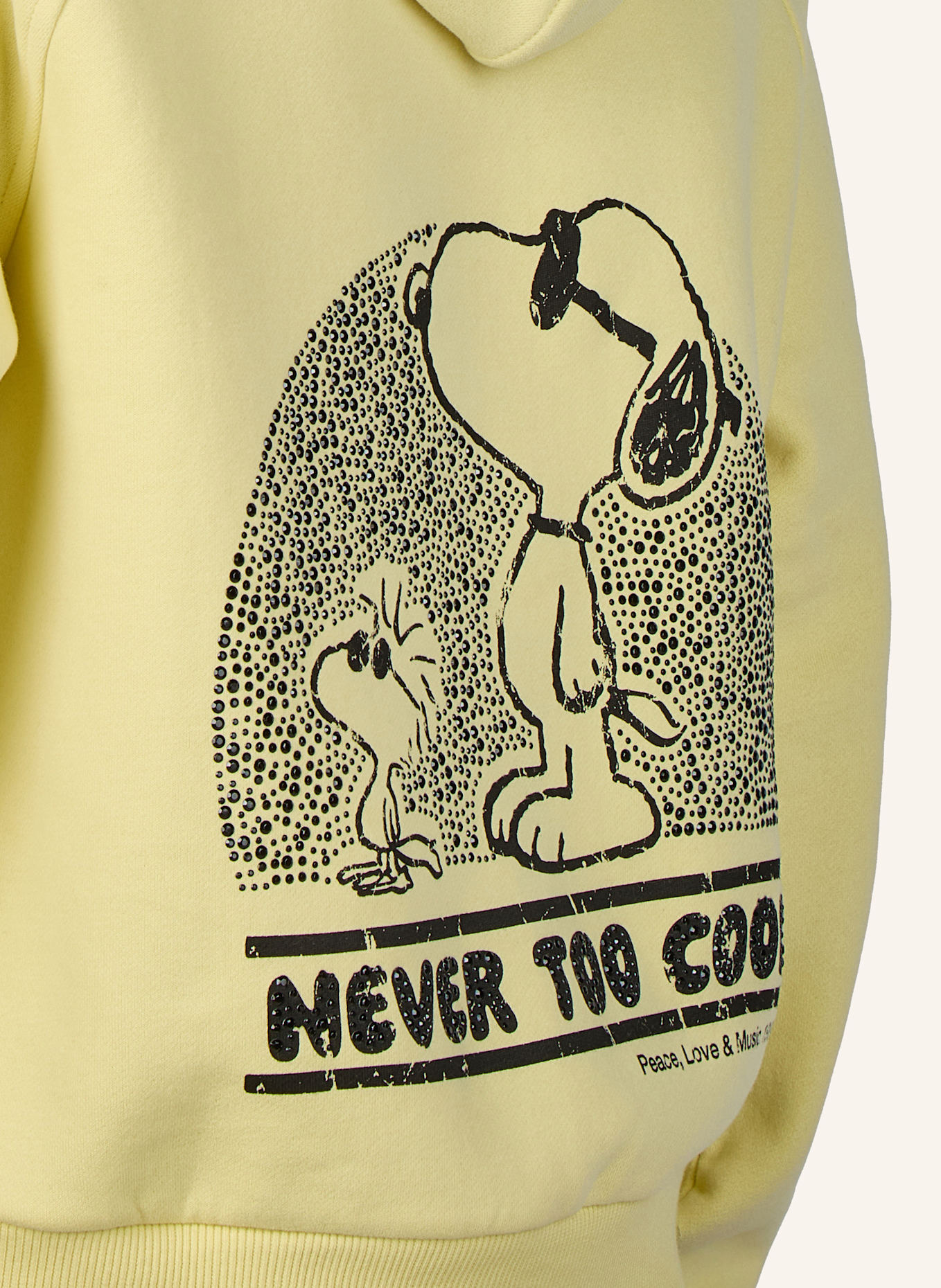 Princess GOES HOLLYWOOD Hoodie mit Schmucksteinen: GELB