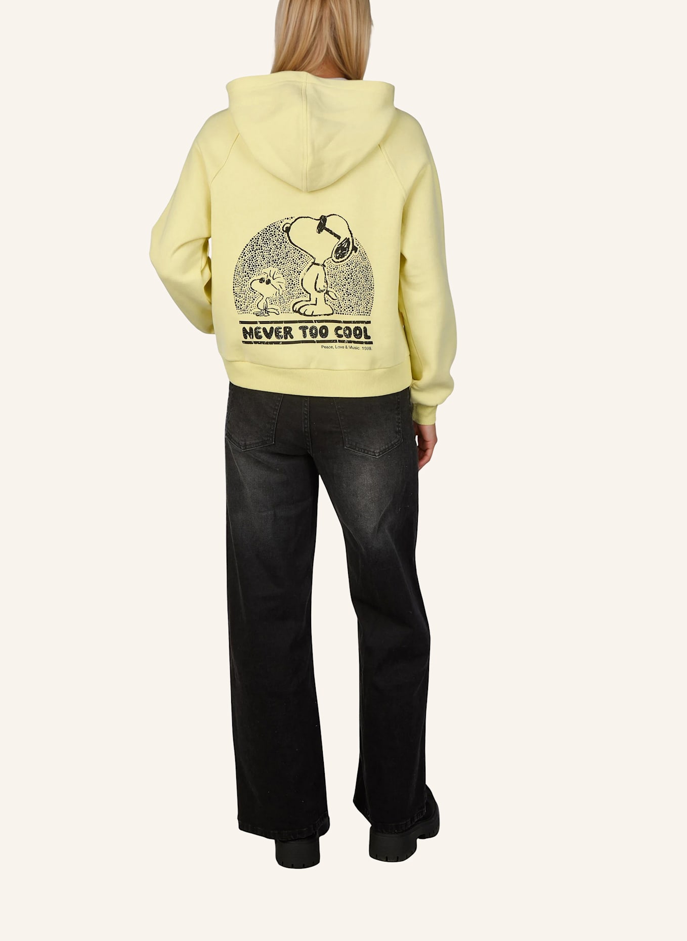 Princess GOES HOLLYWOOD Hoodie mit Schmucksteinen: GELB