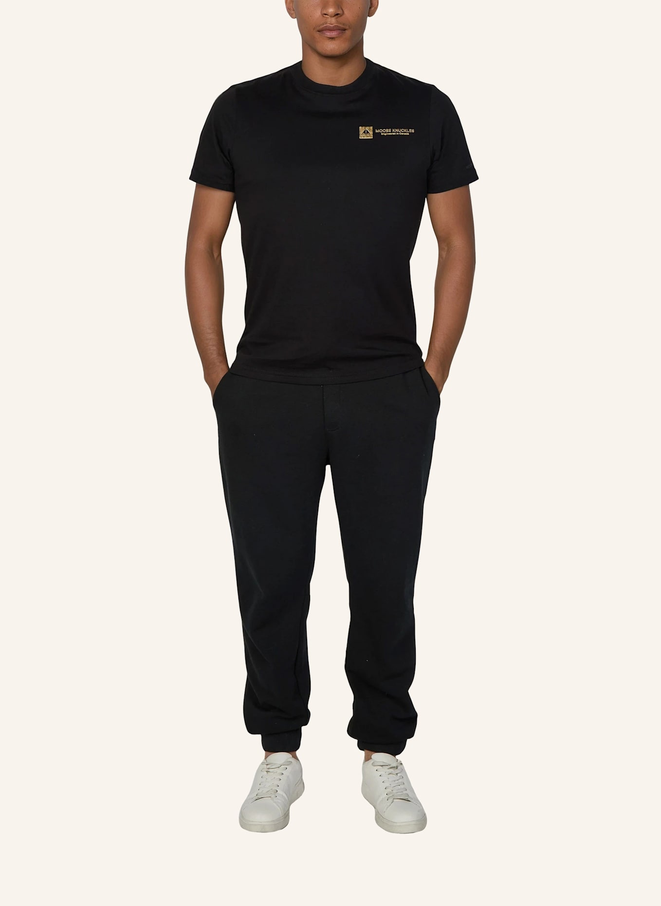 MOOSE KNUCKLES T-Shirt KESHI GOLD: SCHWARZ