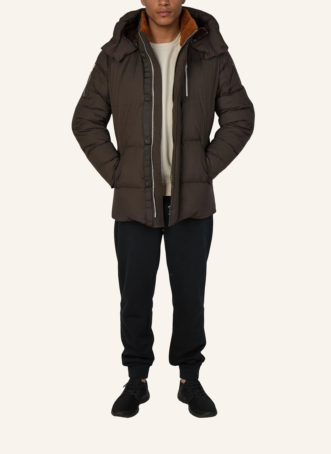 MOOSE KNUCKLES Daunenjacke EVEREST 3Q: BRAUN