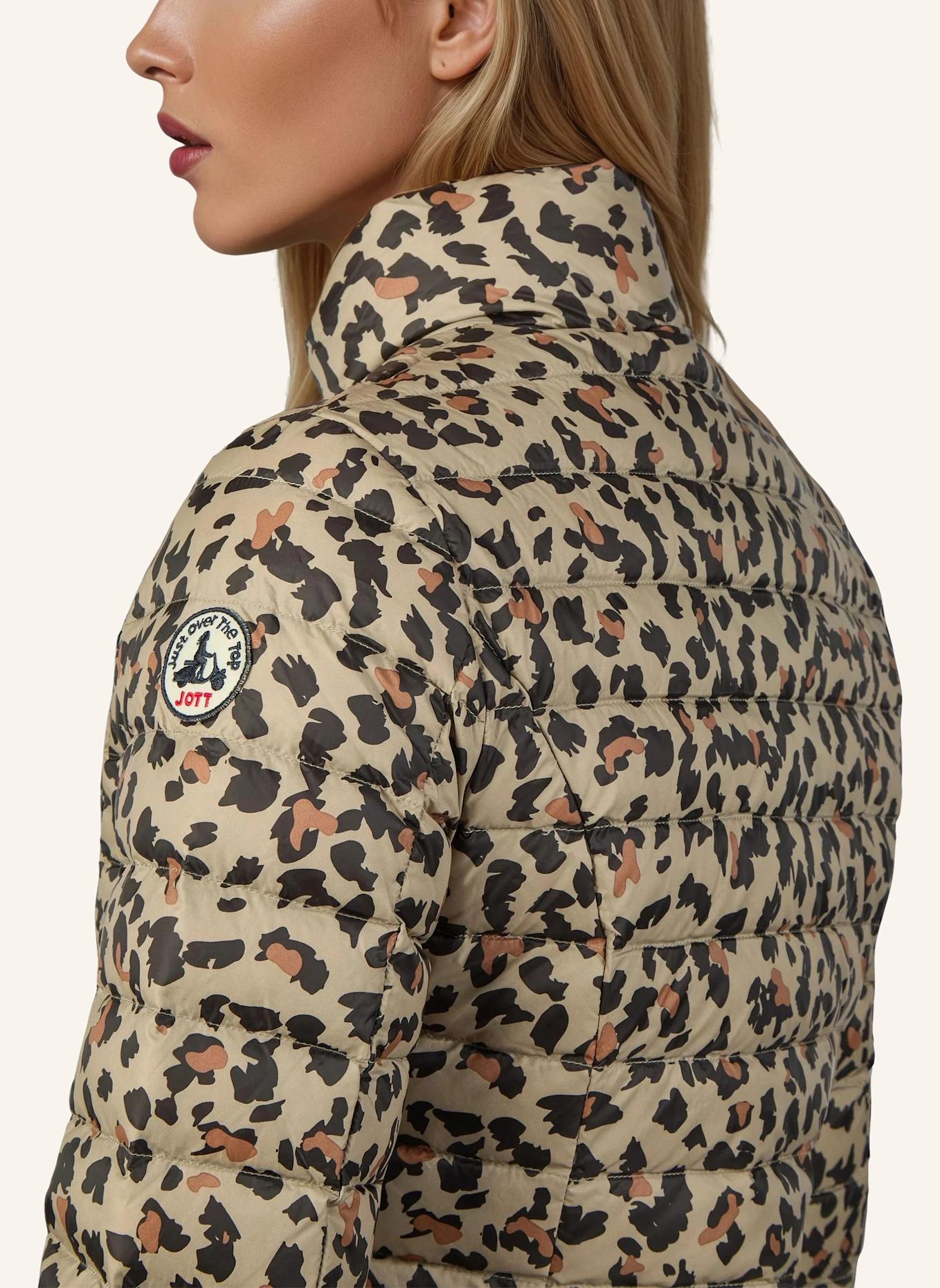 JOTT Lightweight-Daunenjacke CHA PRINT: BEIGE/ BRAUN