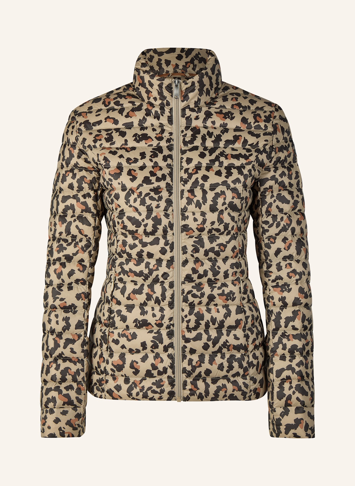 JOTT Lightweight-Daunenjacke CHA PRINT: BEIGE/ BRAUN