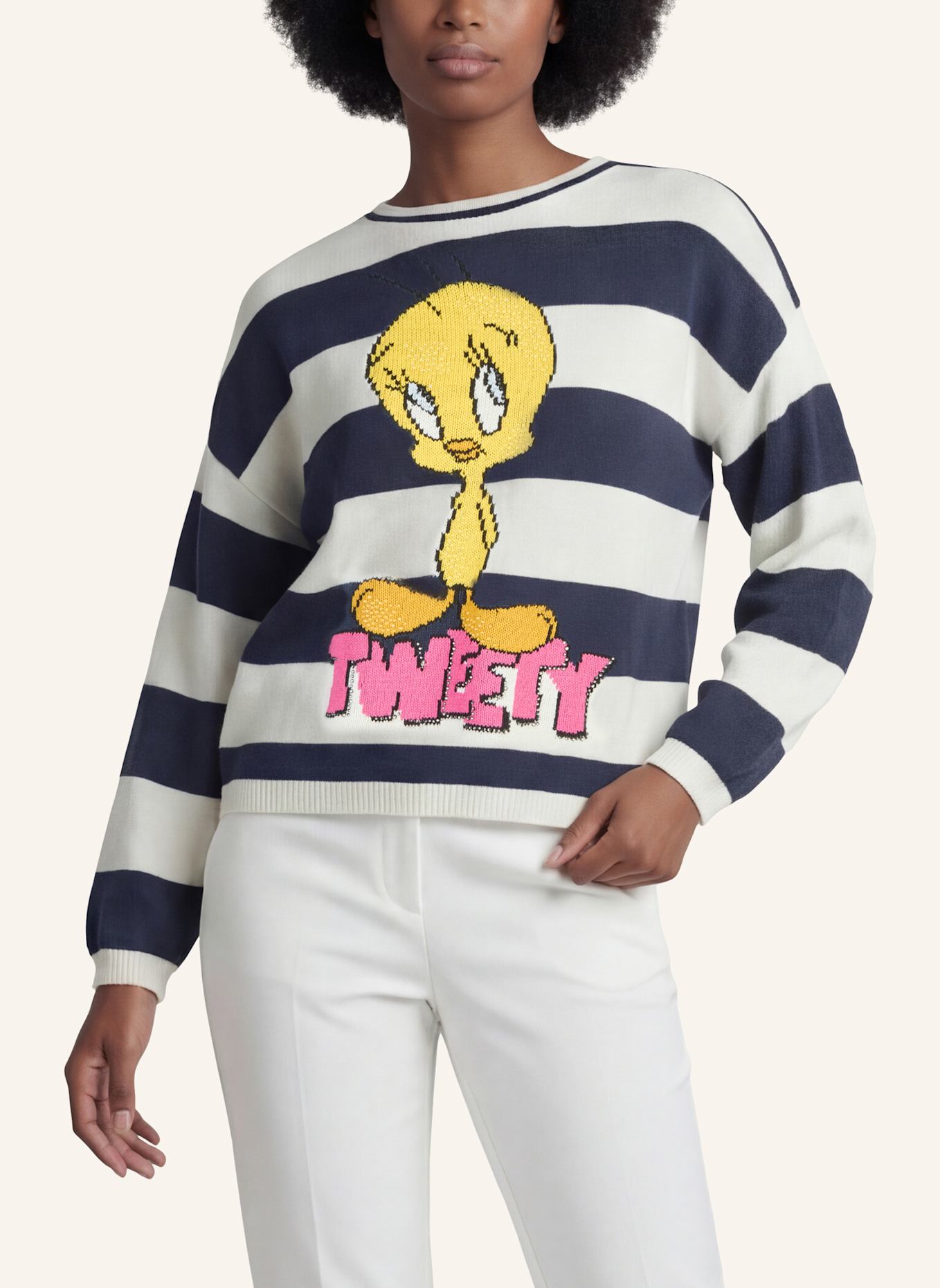 Princess GOES HOLLYWOOD Pullover mit Schmucksteinen: BLAU