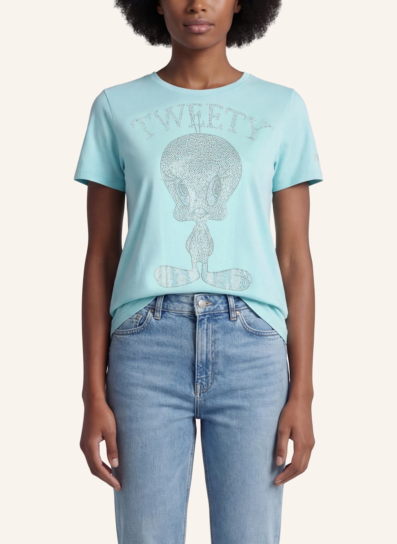 Princess GOES HOLLYWOOD T-Shirt mit Schmucksteinen: TÜRKIS