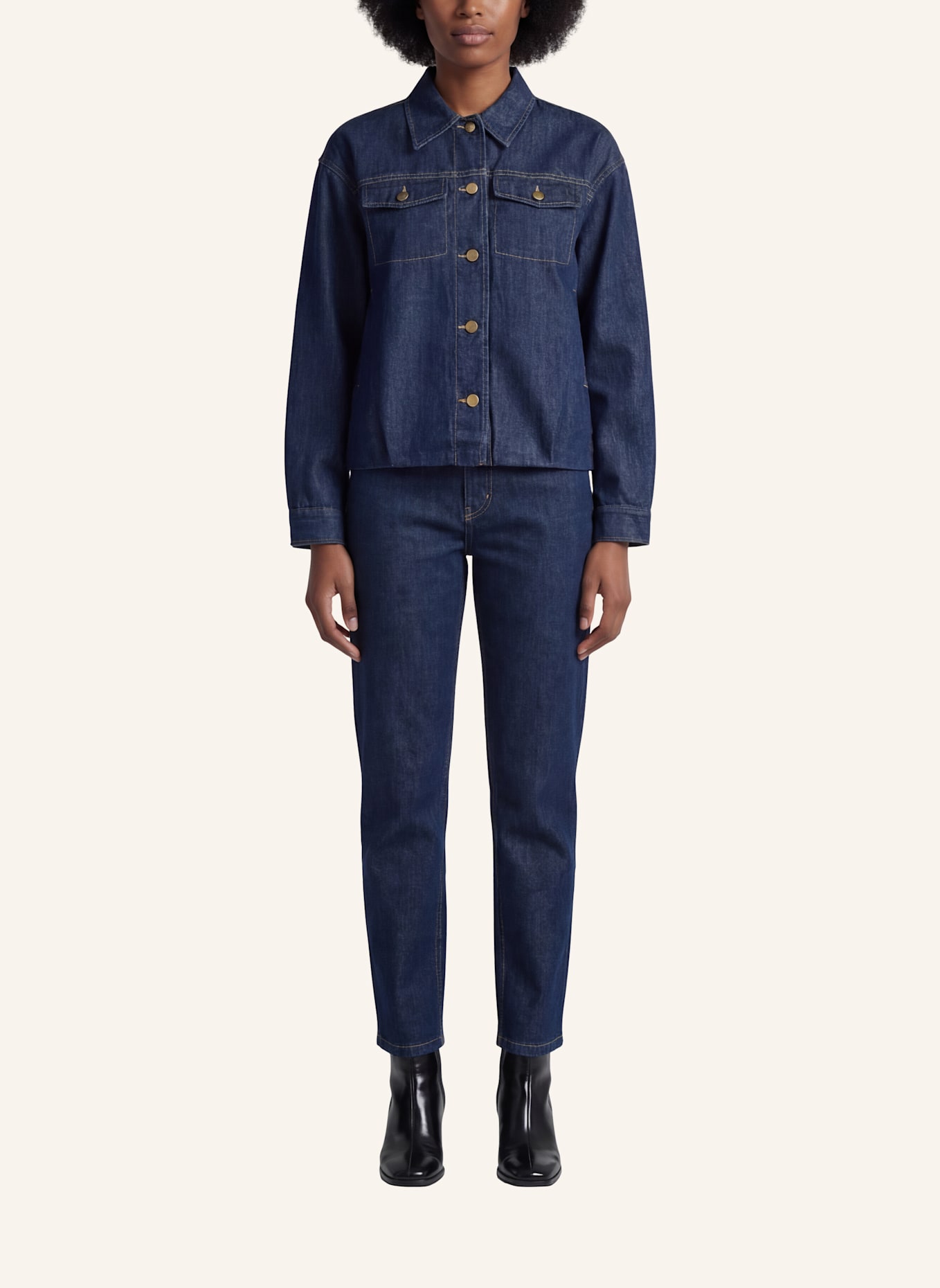 BLONDE No.8 Jeansjacke LE PEUX: DUNKELBLAU