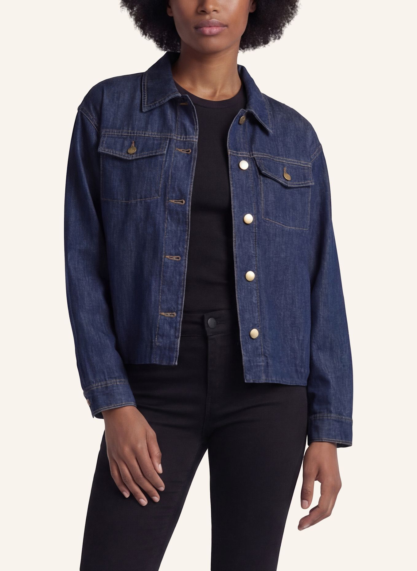 BLONDE No.8 Jeansjacke LE PEUX: DUNKELBLAU