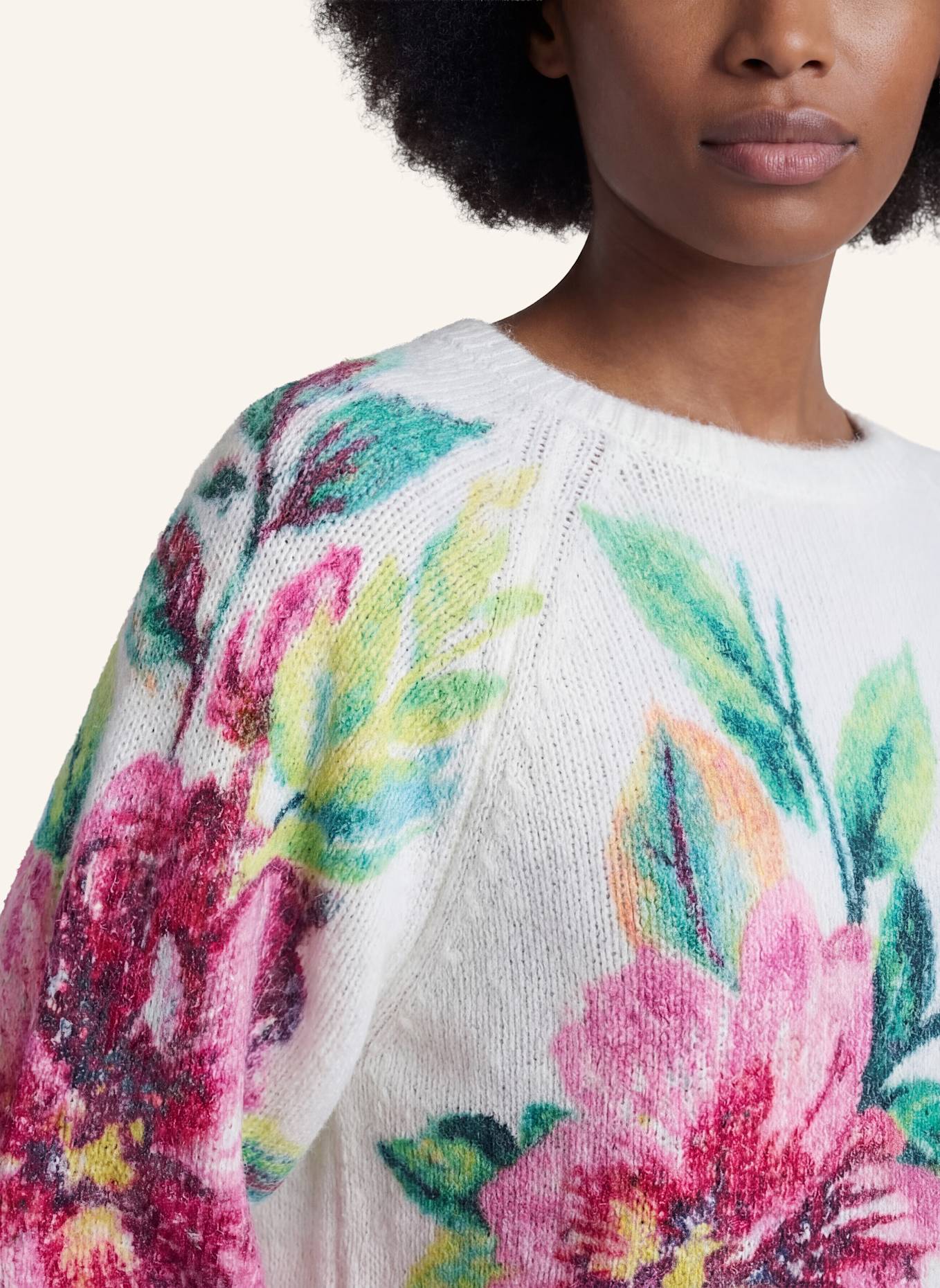 Princess GOES HOLLYWOOD Pullover: WEISS/ ROSA/ GRÜN