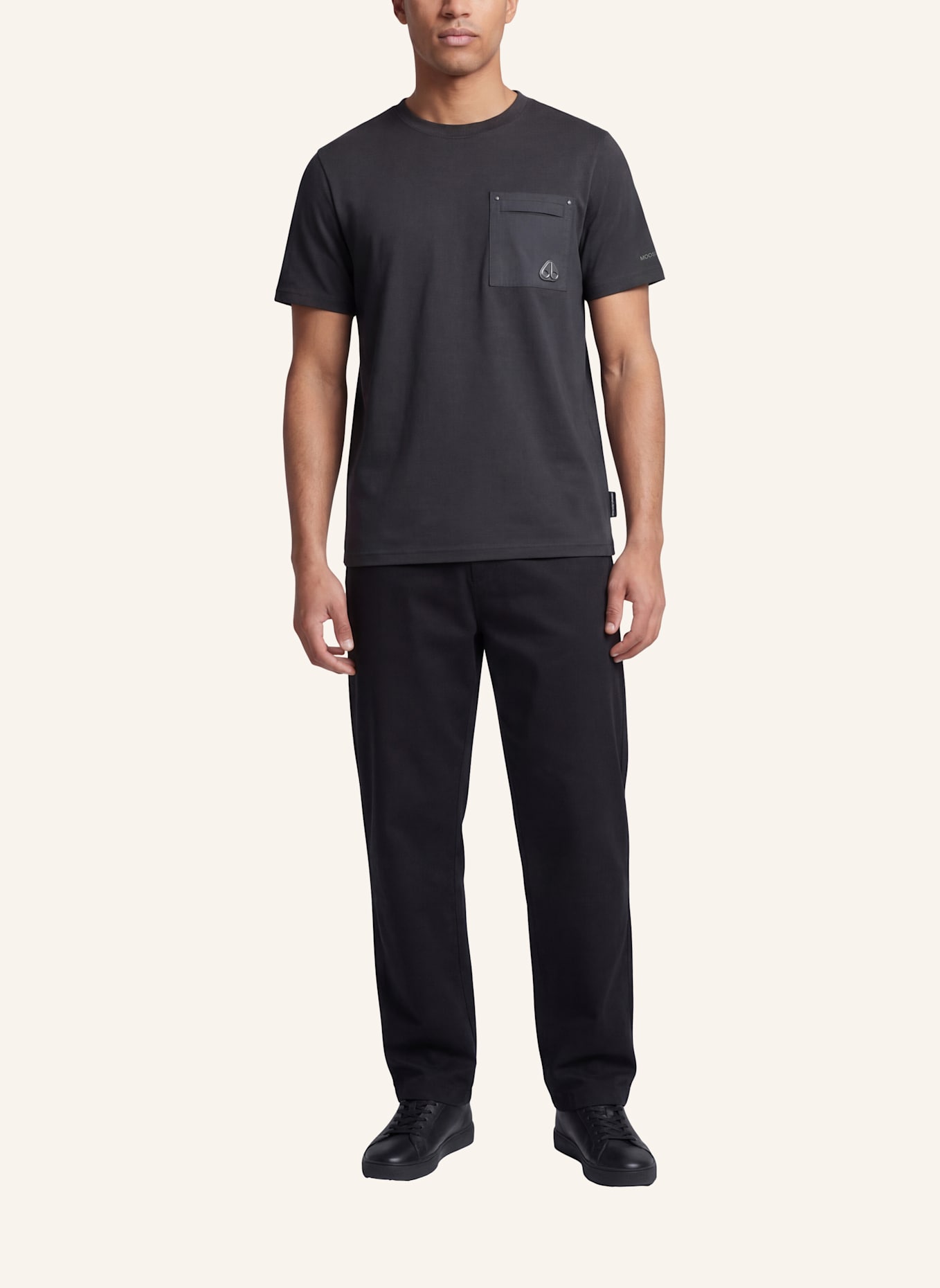 MOOSE KNUCKLES T-Shirt DALON: SCHWARZ