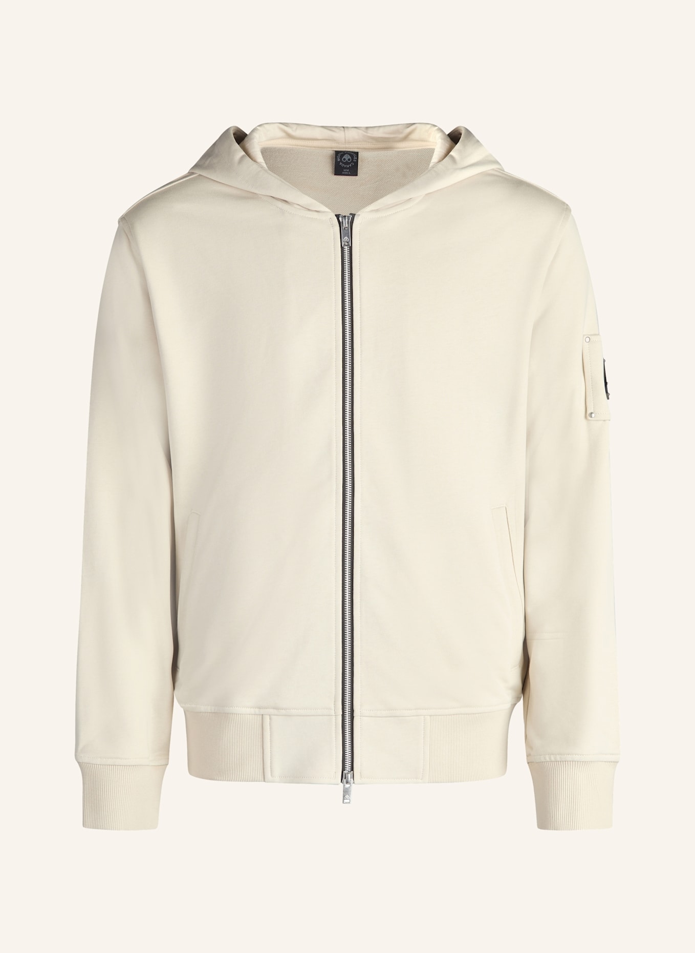 MOOSE KNUCKLES Sweatjacke HARTSFIELD ZIP-UP: CREME
