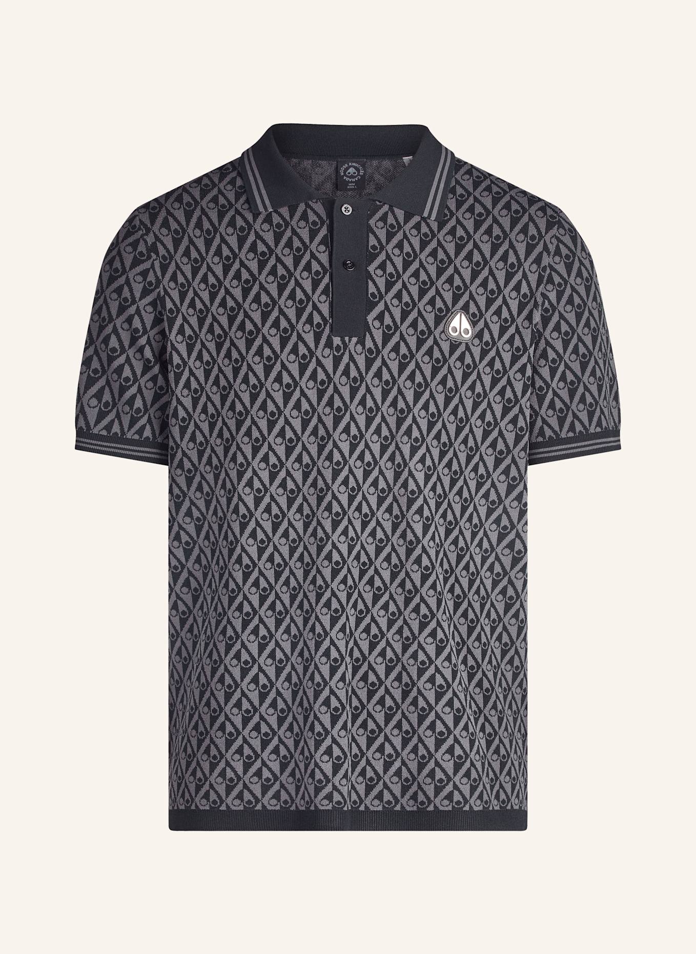 MOOSE KNUCKLES Poloshirt APEX: SCHWARZ/ GRAU