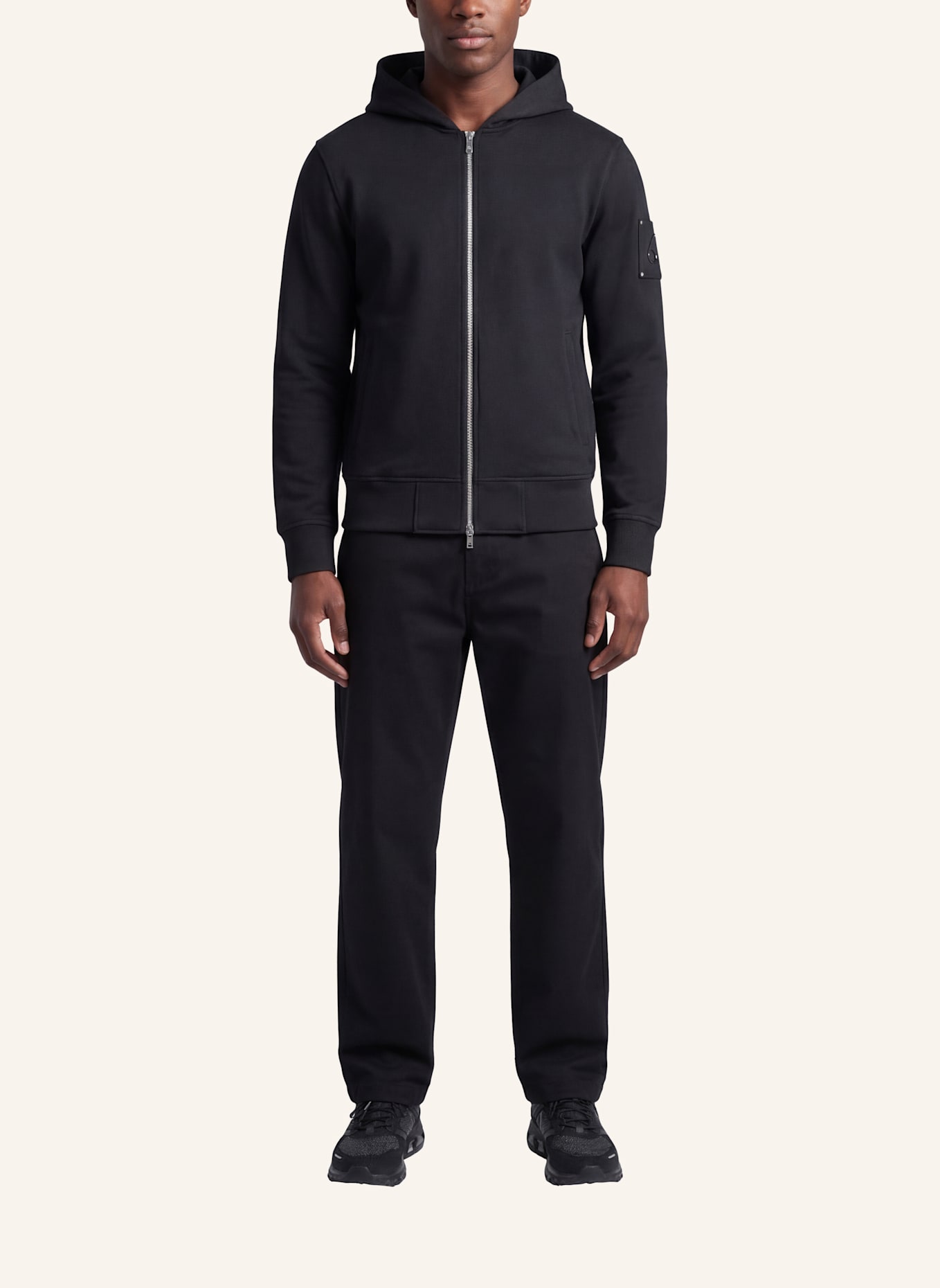 MOOSE KNUCKLES Sweatjacke HARTSFIELD ZIP-UP: SCHWARZ