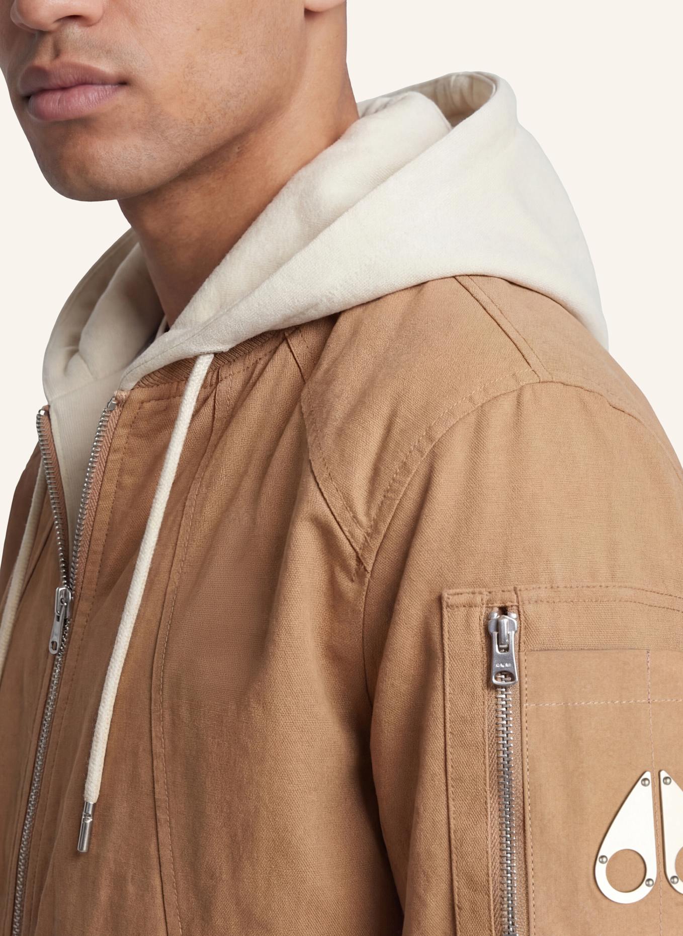 MOOSE KNUCKLES Bomberjacke SKYLARK: BEIGE/ ECRU
