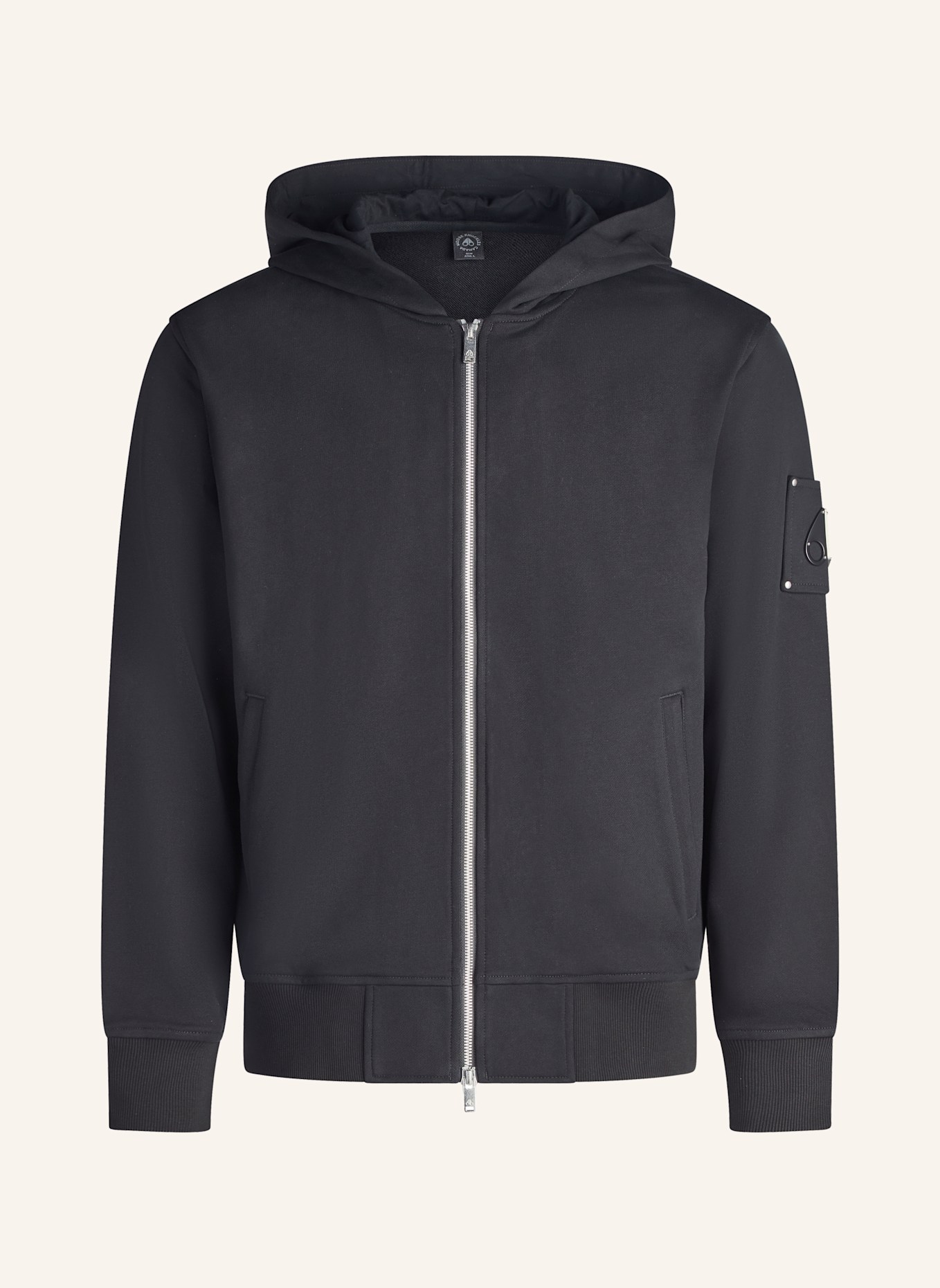 MOOSE KNUCKLES Sweatjacke HARTSFIELD ZIP-UP: SCHWARZ