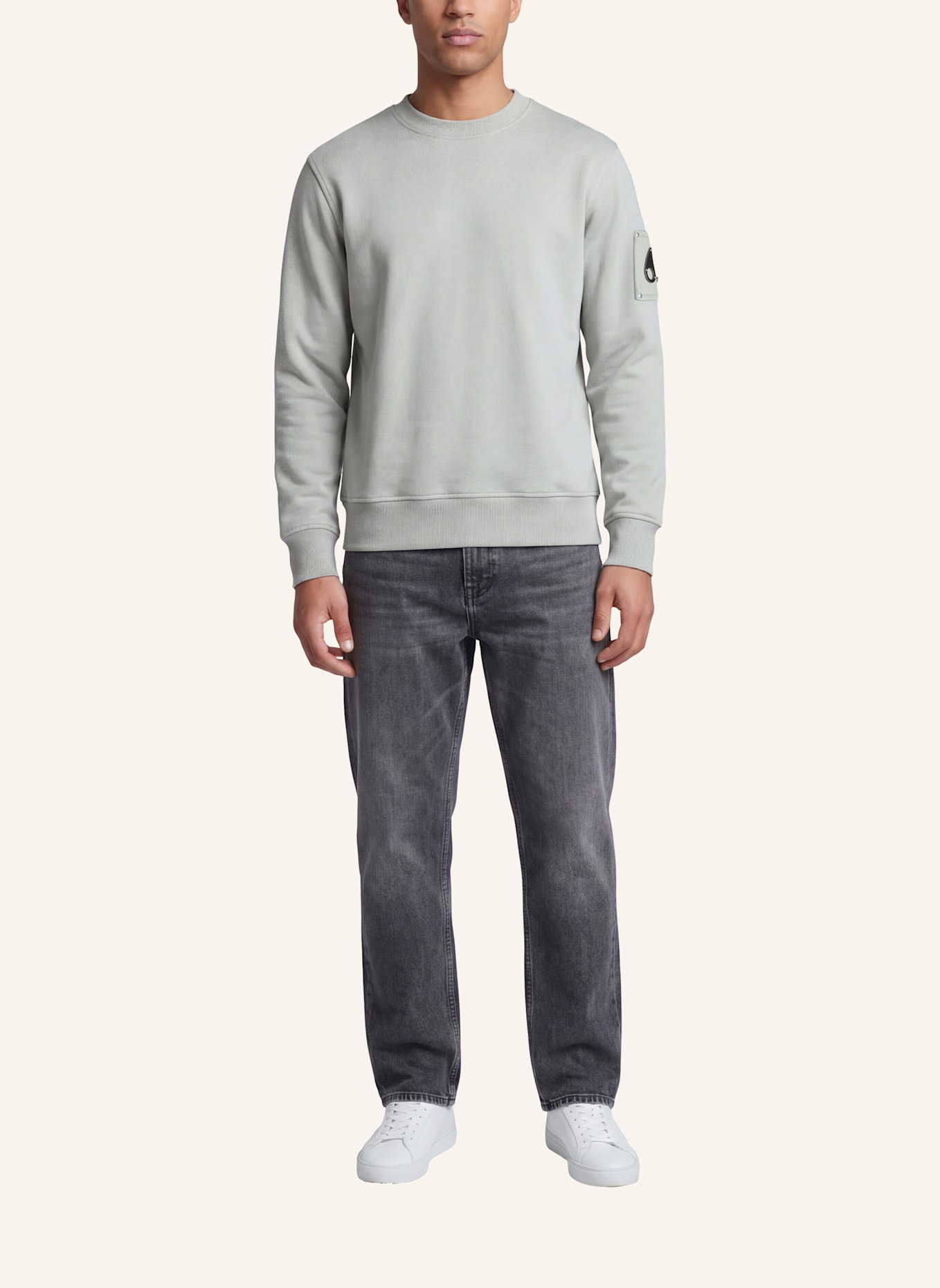 MOOSE KNUCKLES Sweatshirt HARTSFIELD: GRAU