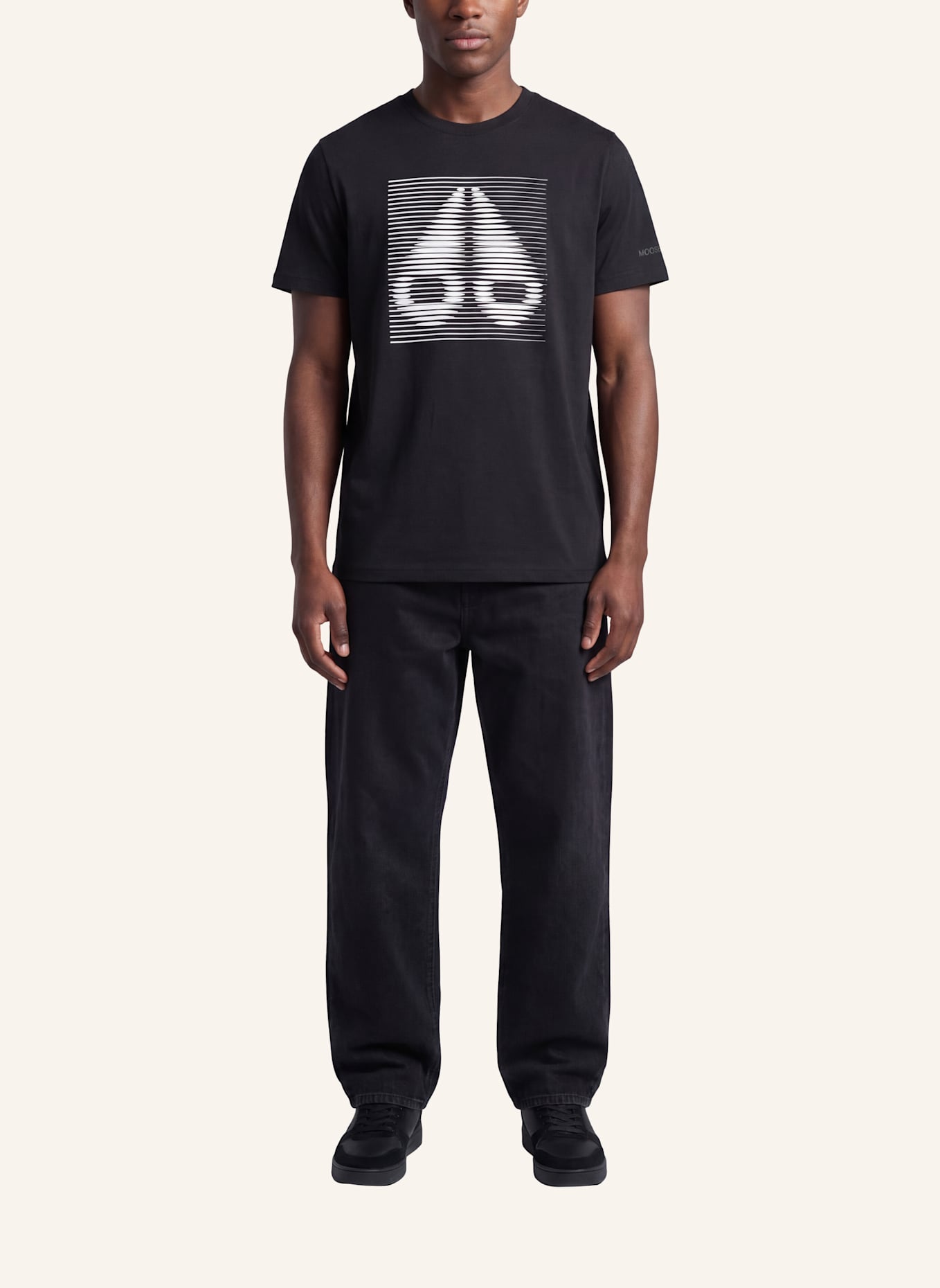 MOOSE KNUCKLES T-Shirt RAYDAZE: SCHWARZ