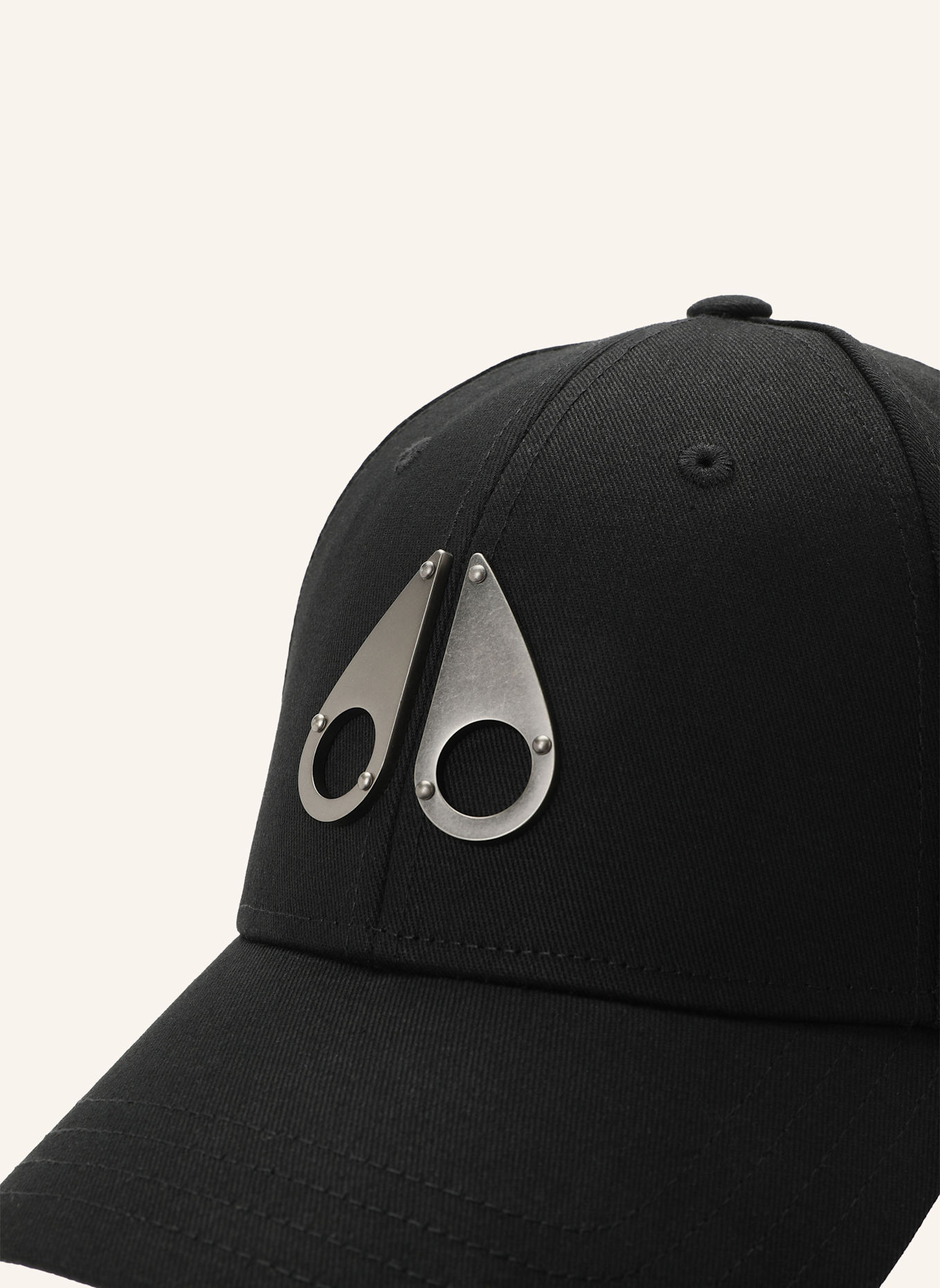 MOOSE KNUCKLES Cap LOGO ICON: SCHWARZ