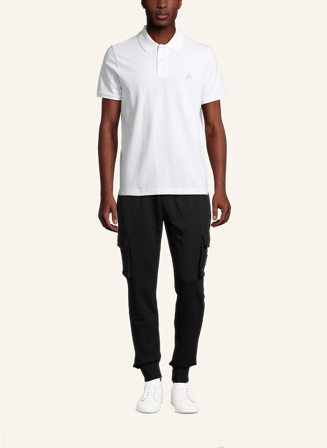 MOOSE KNUCKLES Poloshirt EVERETT: WEISS