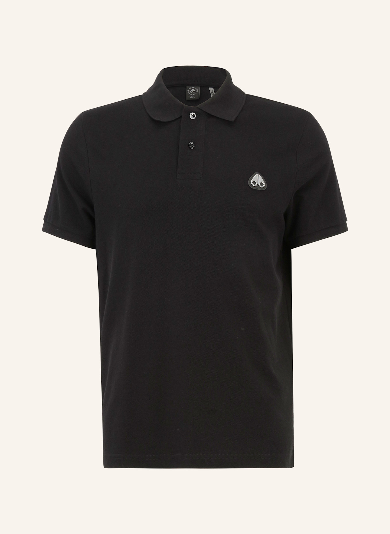 MOOSE KNUCKLES Poloshirt EVERETT: SCHWARZ