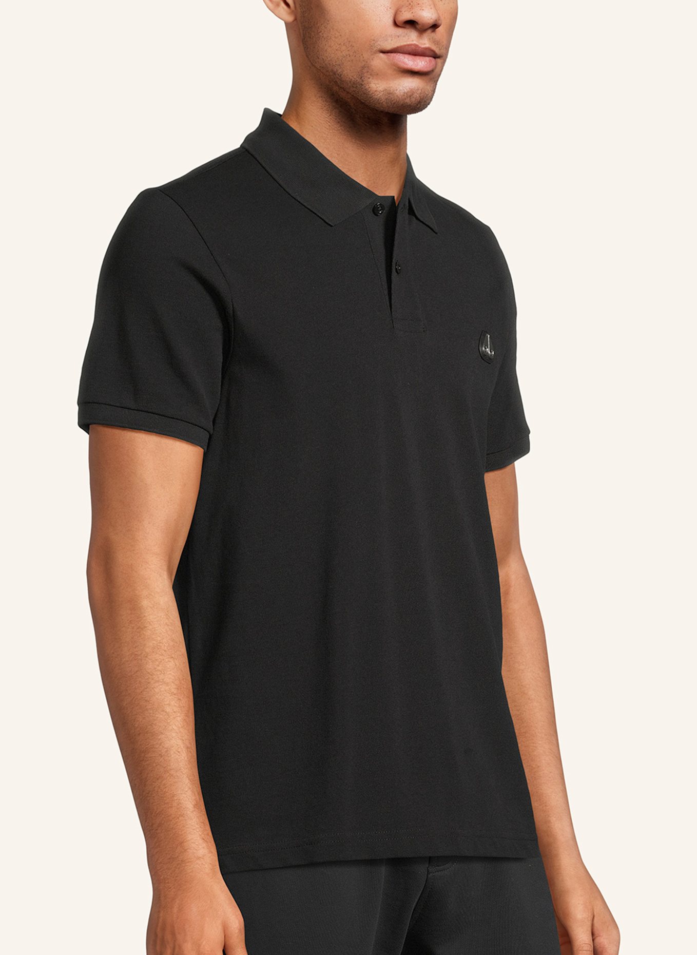 MOOSE KNUCKLES Poloshirt EVERETT: SCHWARZ