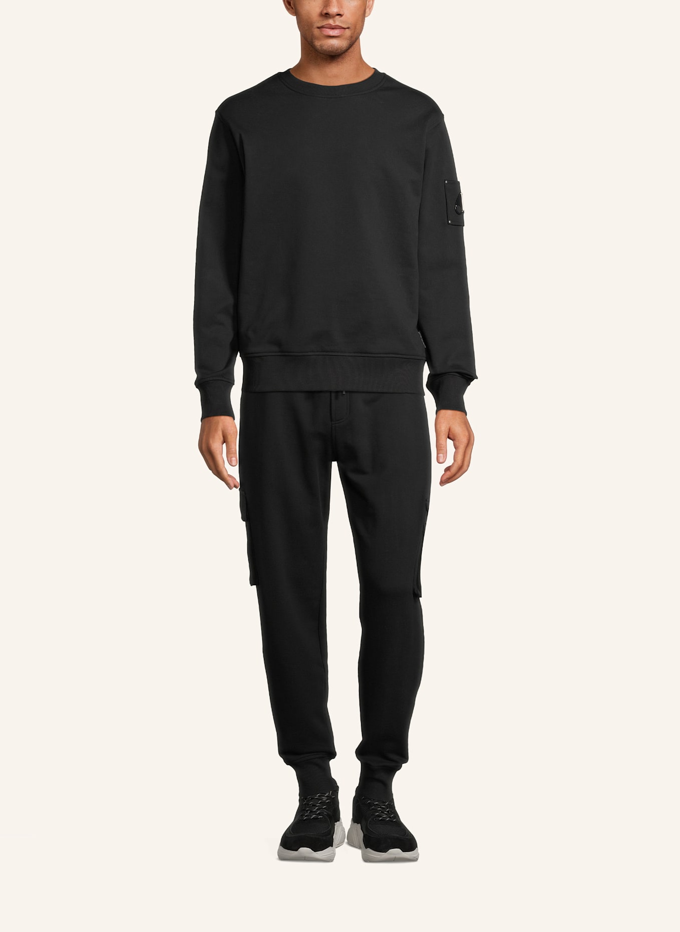 MOOSE KNUCKLES Sweatshirt HARTSFIELD: SCHWARZ