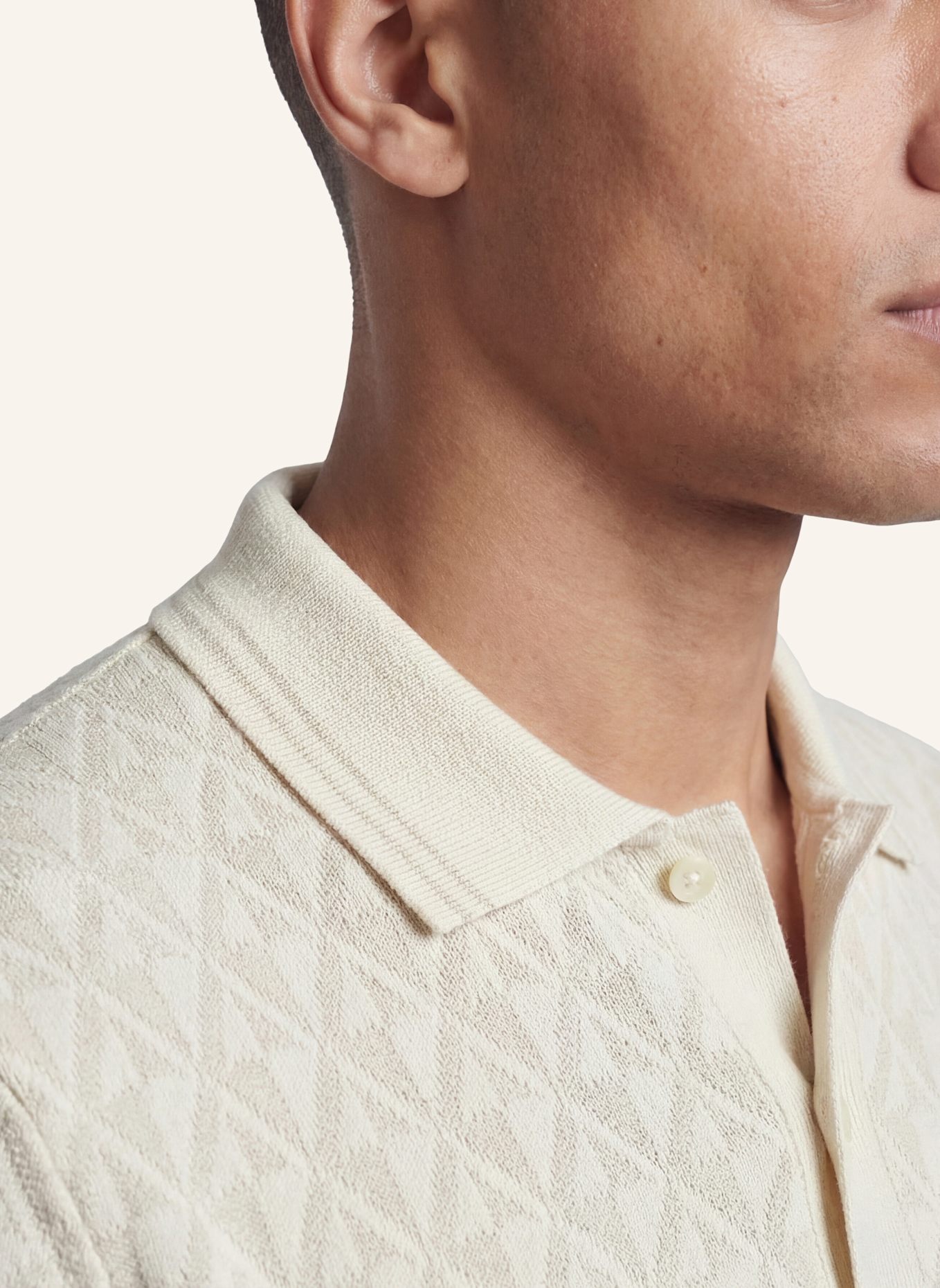 MOOSE KNUCKLES Poloshirt APEX: ECRU