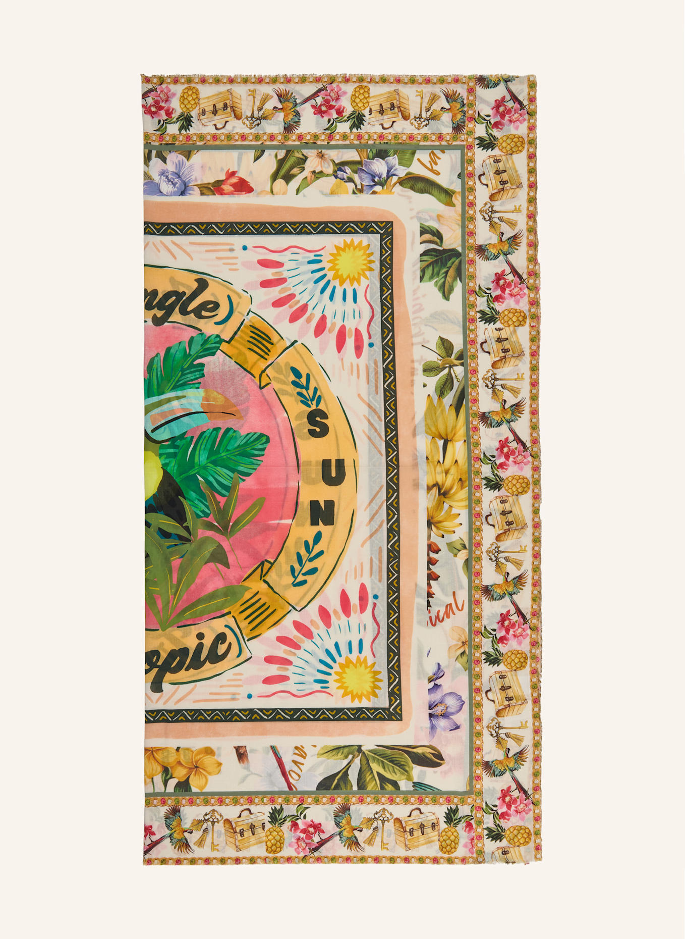 Princess GOES HOLLYWOOD Tuch: BEIGE/ GELB/ ROSA