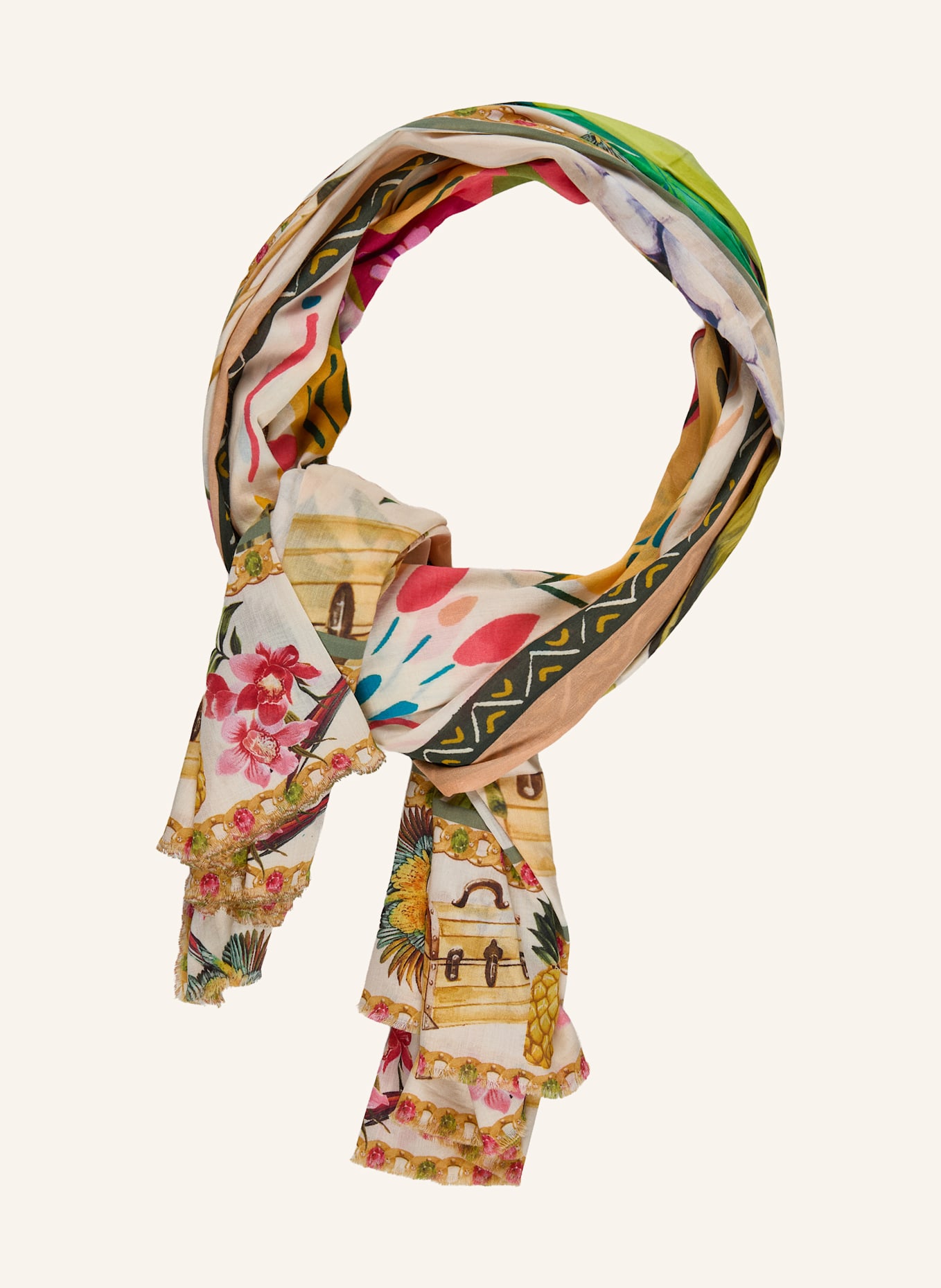 Princess GOES HOLLYWOOD Tuch: BEIGE/ GELB/ ROSA