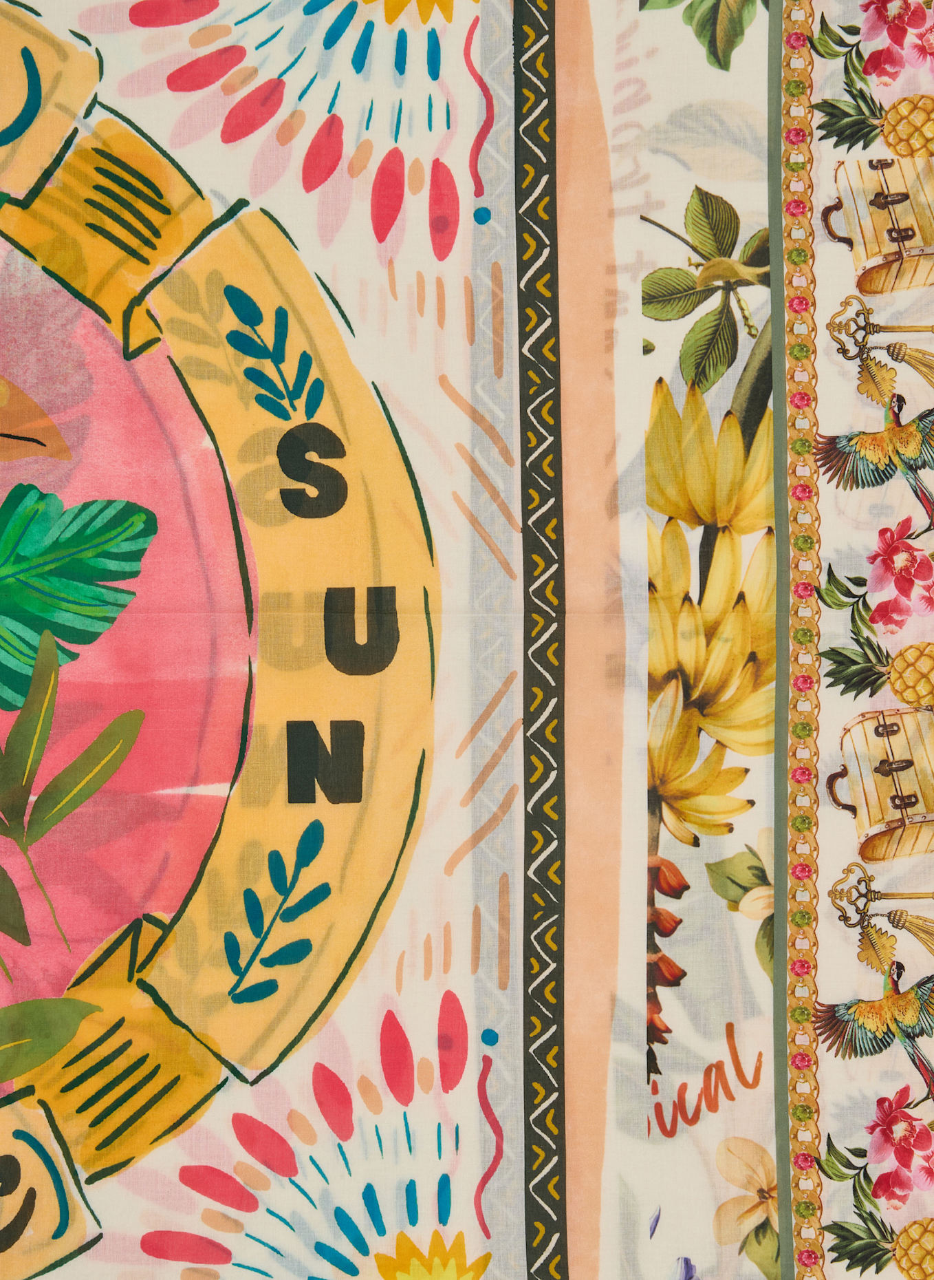 Princess GOES HOLLYWOOD Tuch: BEIGE/ GELB/ ROSA