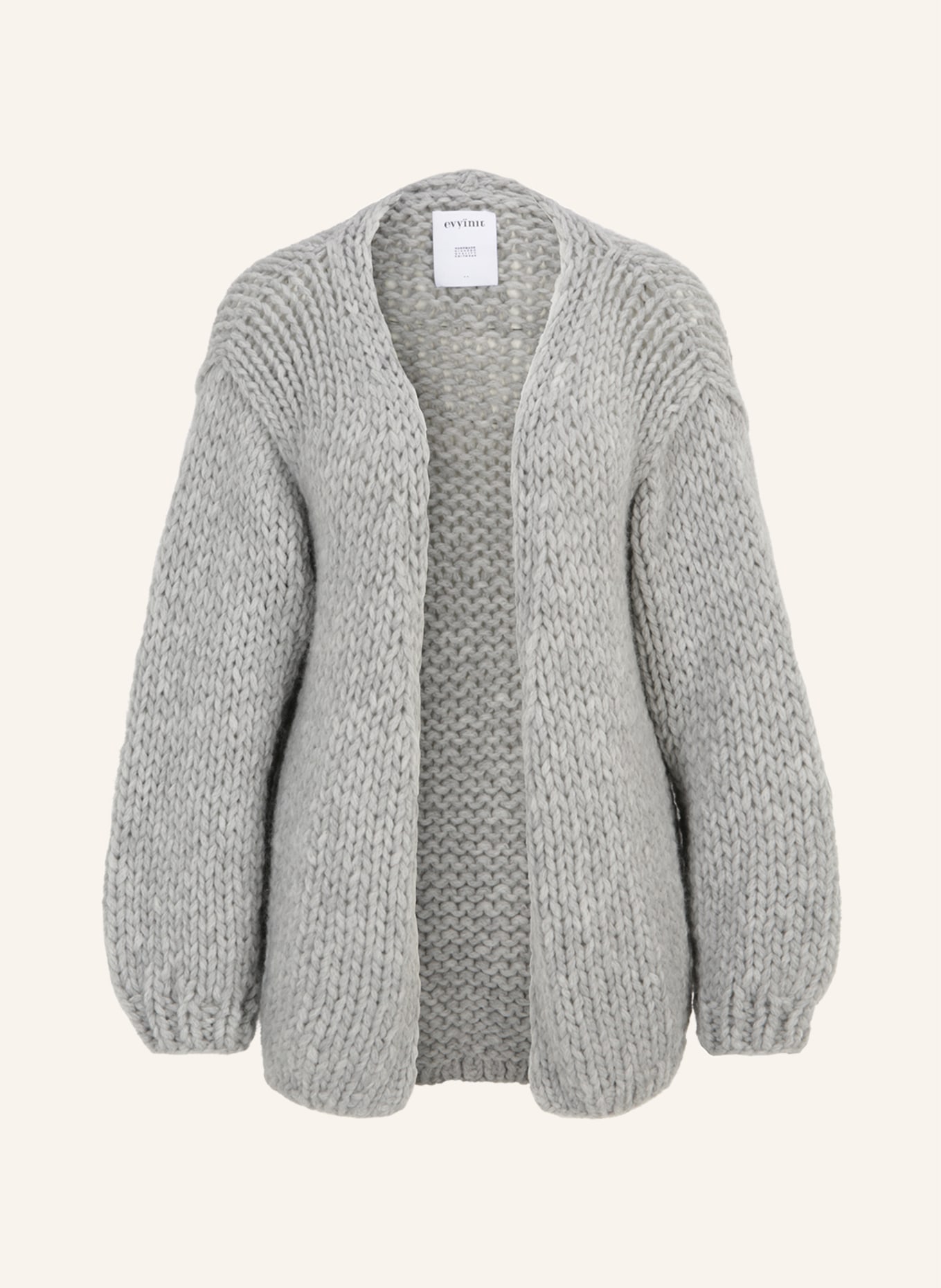 evyinit Woll-Cardigan KLASSISCH, Farbe: GRAU (Bild 1)