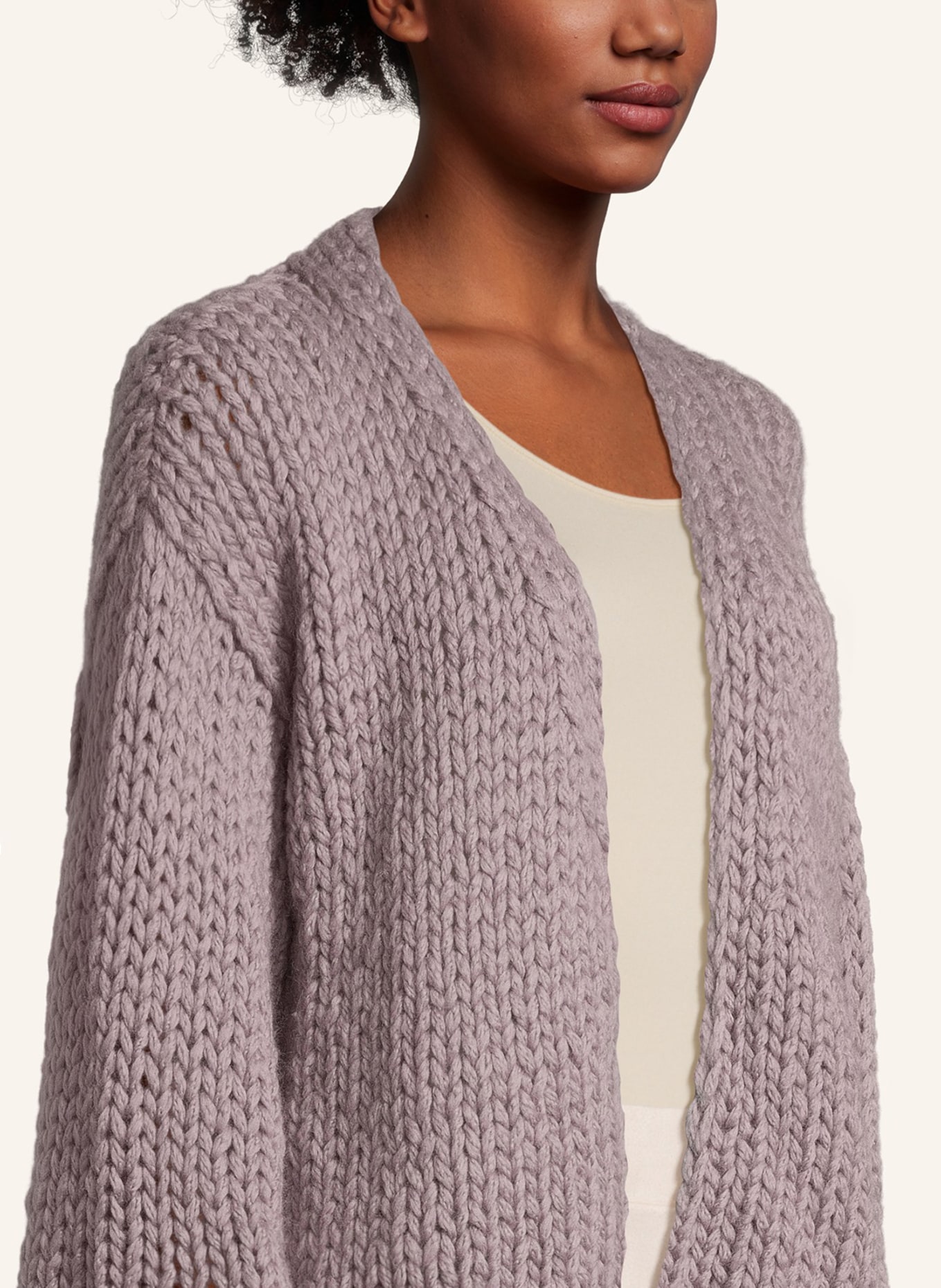 evyinit Woll-Cardigan, Farbe: TAUPE (Bild 3)