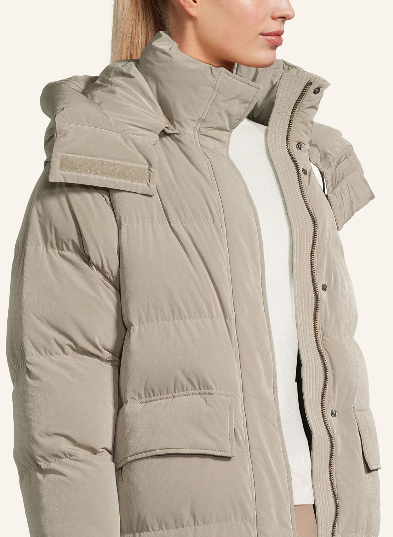 BLONDE No.8 Steppmantel LOUISE: HELLGRÜN