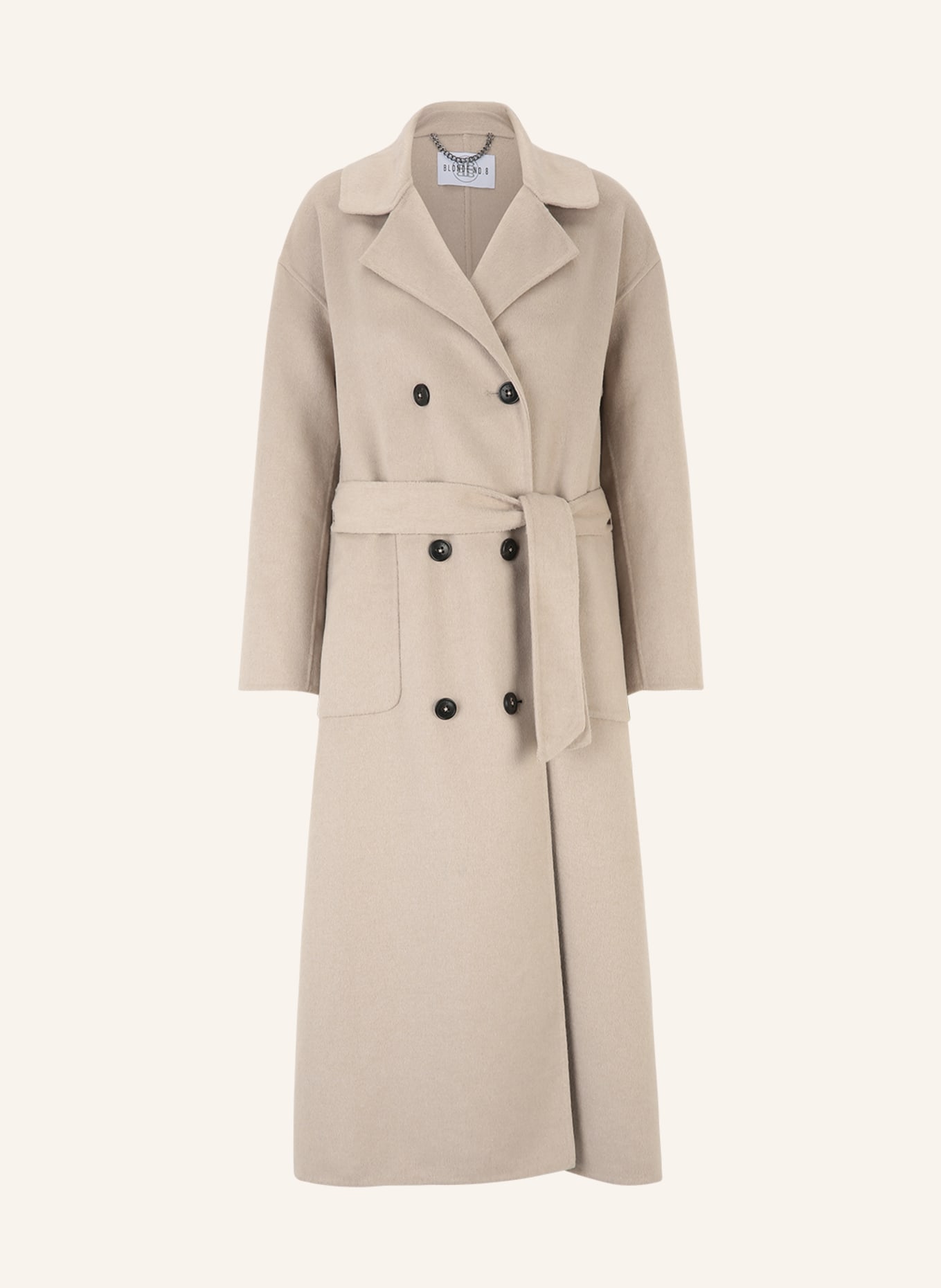 BLONDE No.8 Mantel OXFORD mit Wollanteil, Farbe: BEIGE (Bild 1)