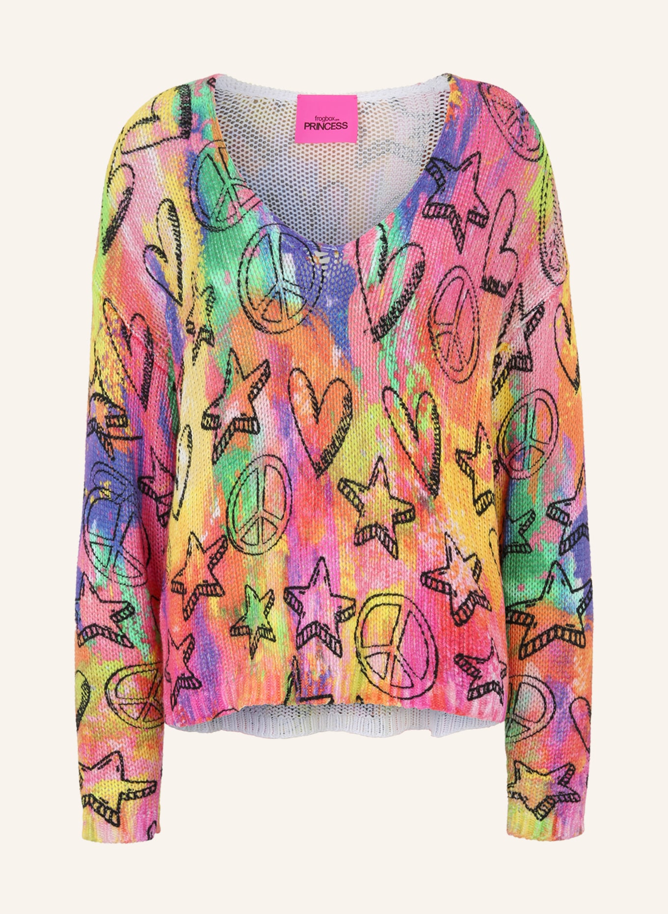 FrogBox Pullover, Farbe: PINK/ ORANGE/ GELB/ LILA/ GRÜN (Bild 1)